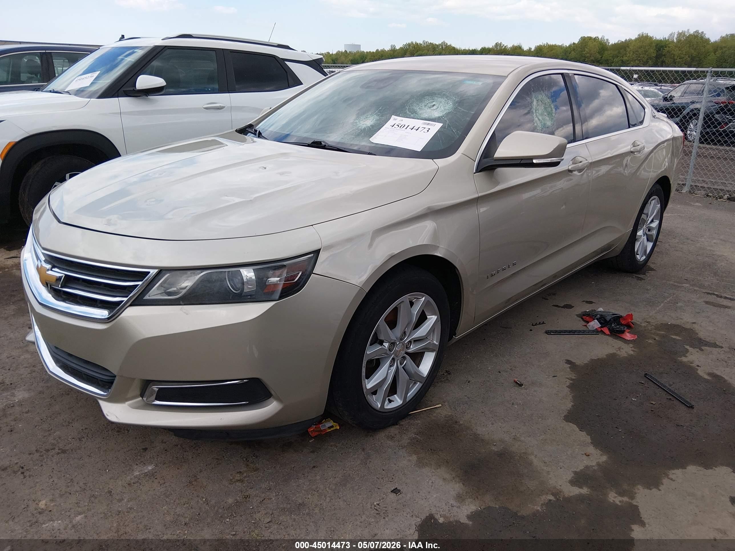 2014 Chevrolet Impala 2lt Желто-коричневый vin: 2G1125S33E9188070