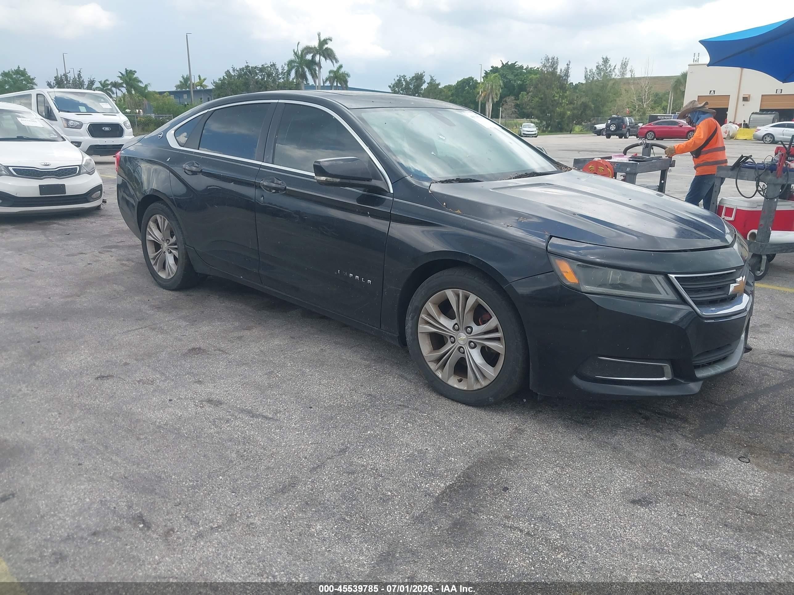 2014 Chevrolet Impala 2lt Black vin: 2G1125S33E9210309
