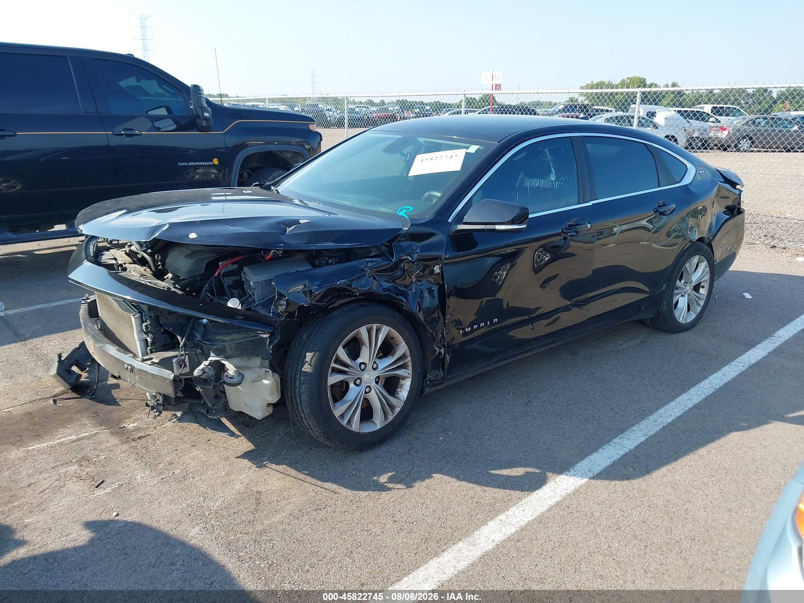 2014 Chevrolet Impala 2lt Black vin: 2G1125S33E9224601