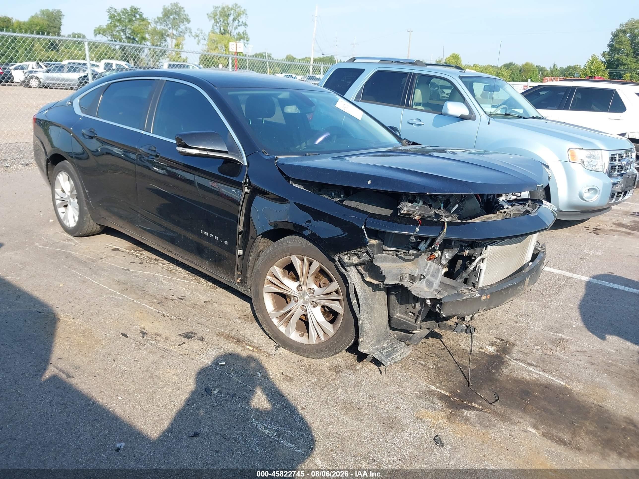 2014 Chevrolet Impala 2lt Black vin: 2G1125S33E9224601