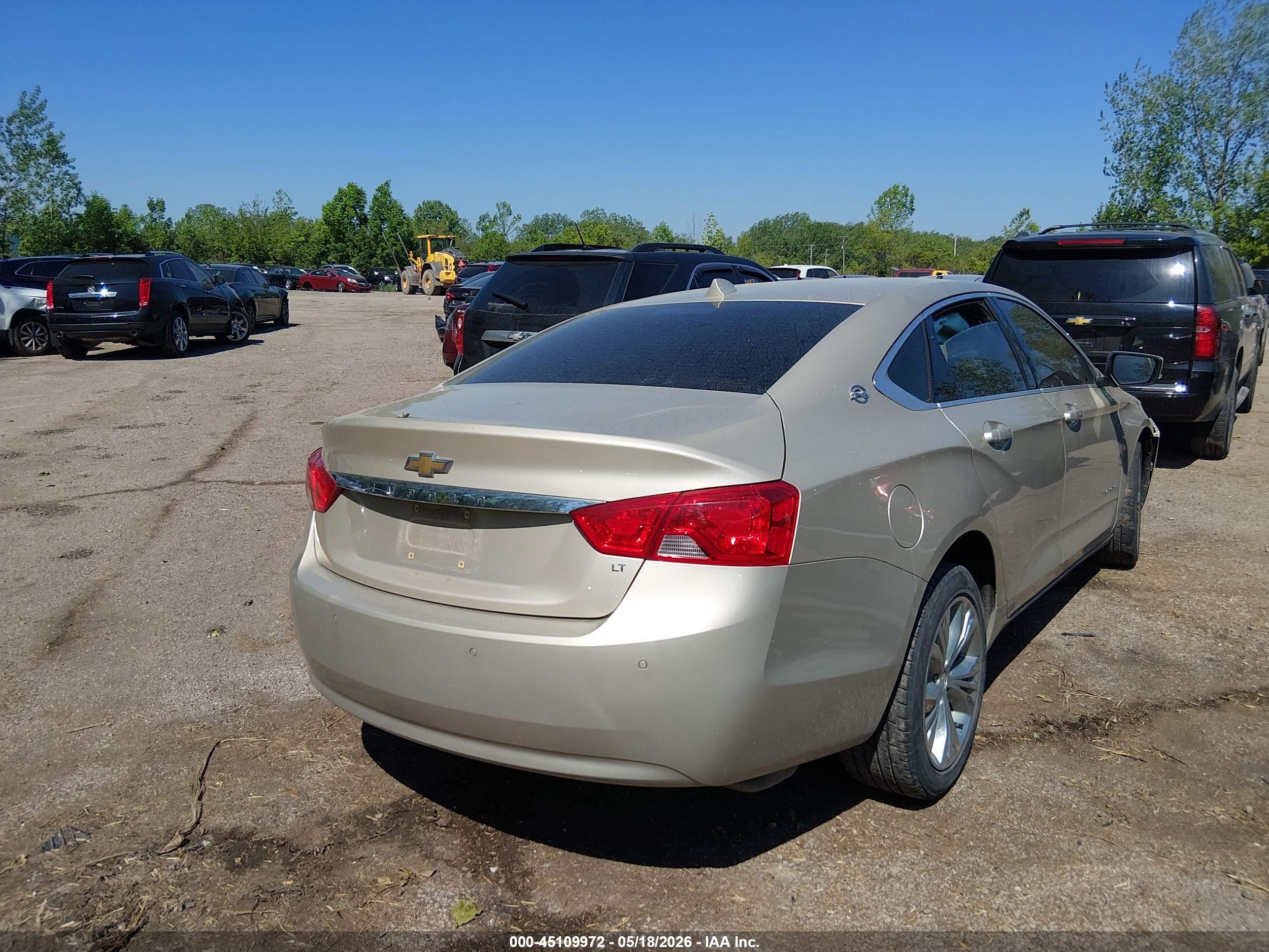 2014 Chevrolet Impala 2lt Gold vin: 2G1125S33E9251913