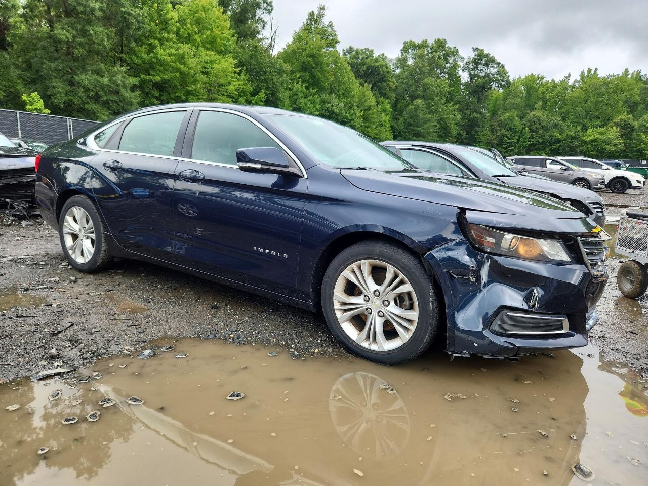 2014 Chevrolet Impala Lt Blue vin: 2G1125S33E9291098
