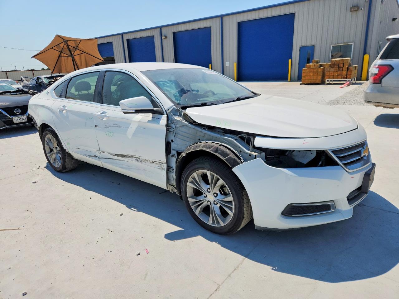 2015 Chevrolet Impala Lt White vin: 2G1125S33F9274559