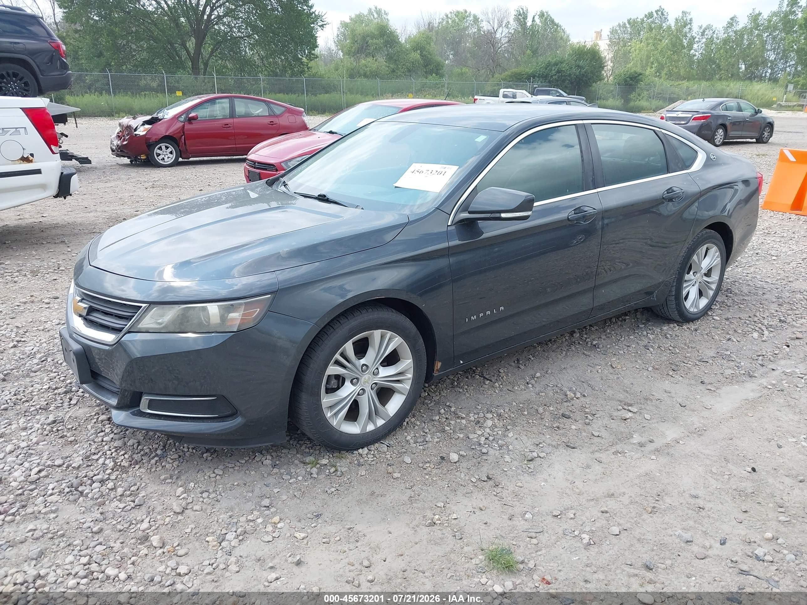 2014 Chevrolet Impala 2lt Gray vin: 2G1125S34E9112339