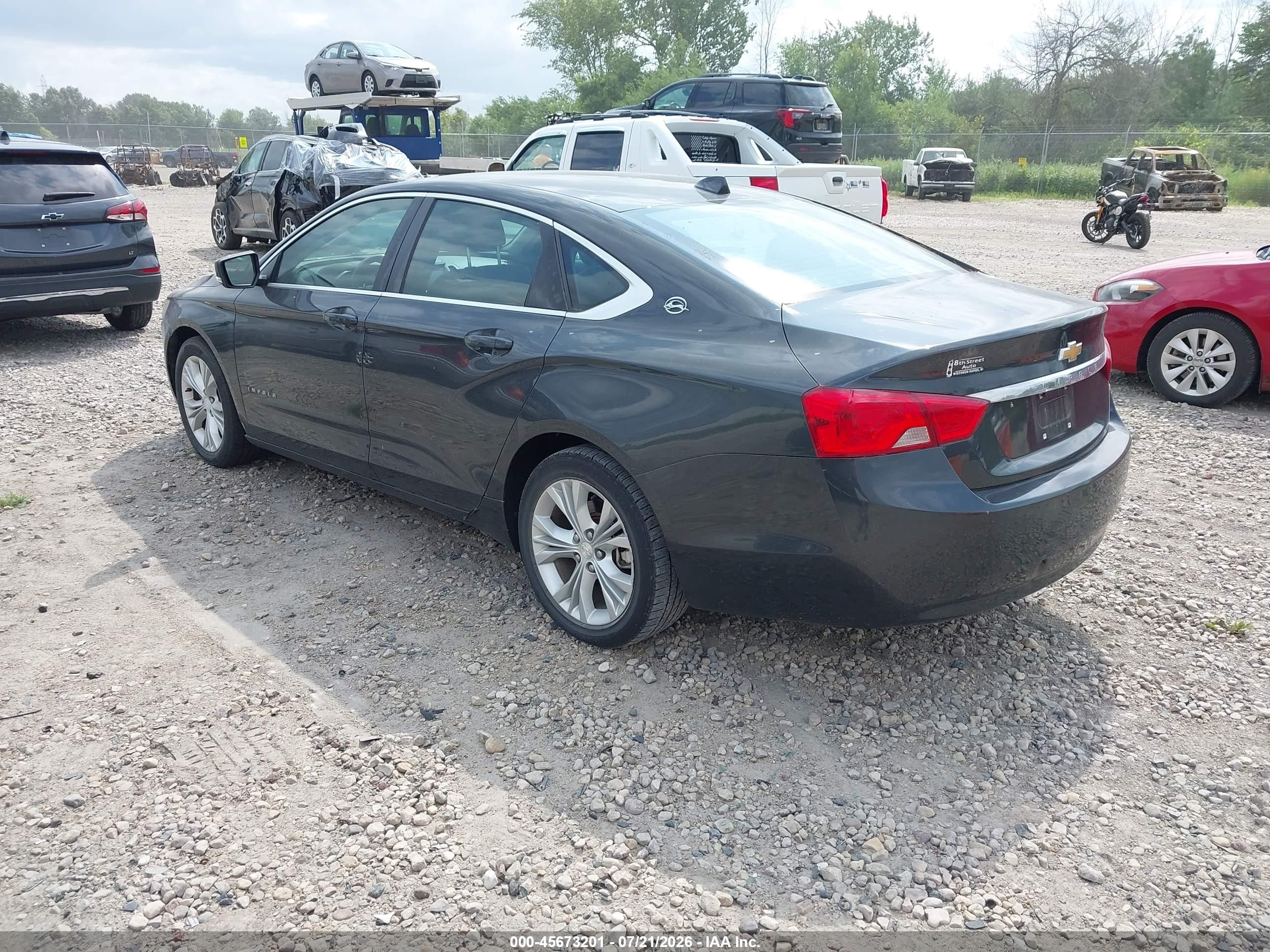 2014 Chevrolet Impala 2lt Gray vin: 2G1125S34E9112339