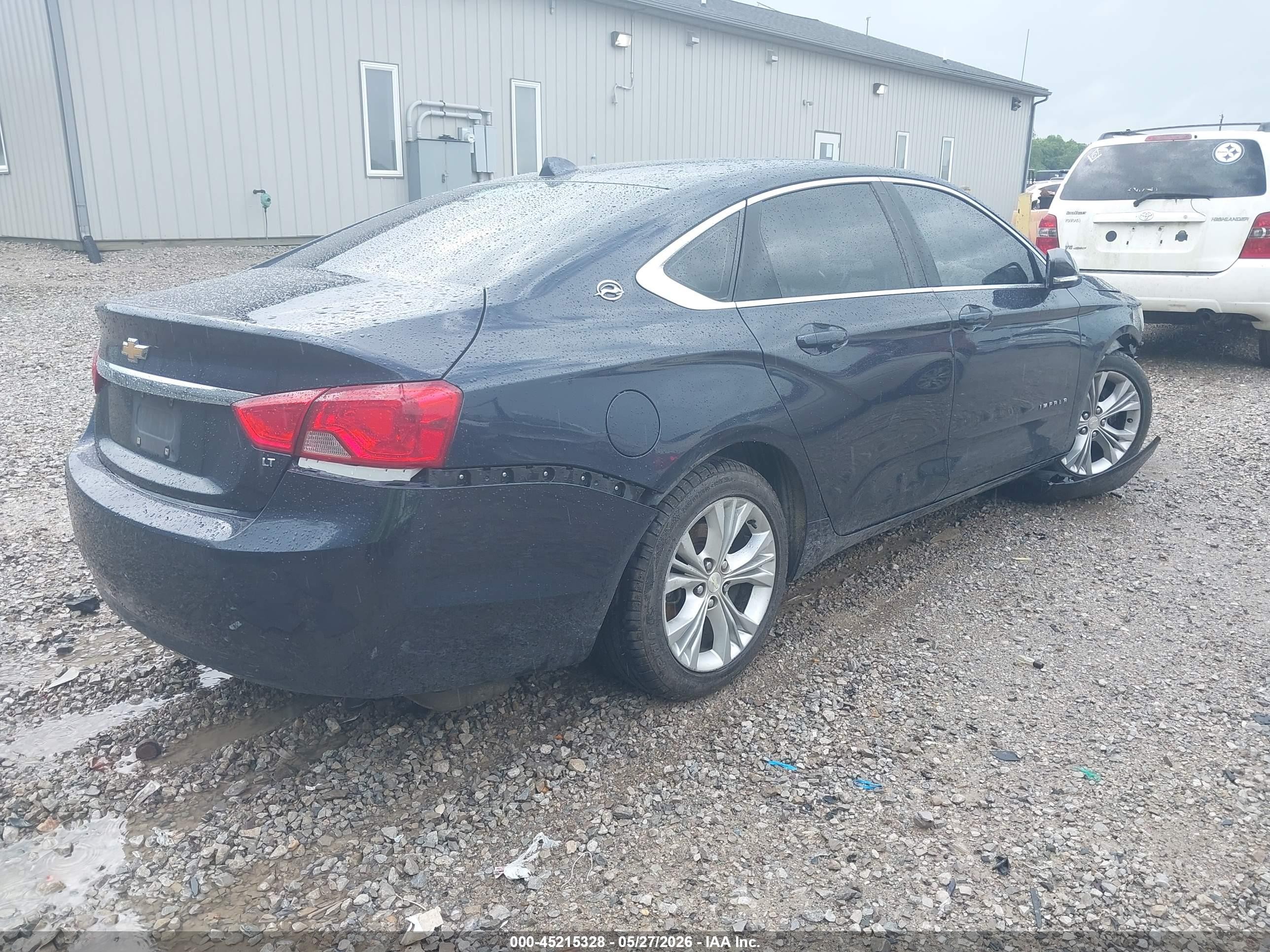 2014 Chevrolet Impala 2lt Blue vin: 2G1125S34E9244016