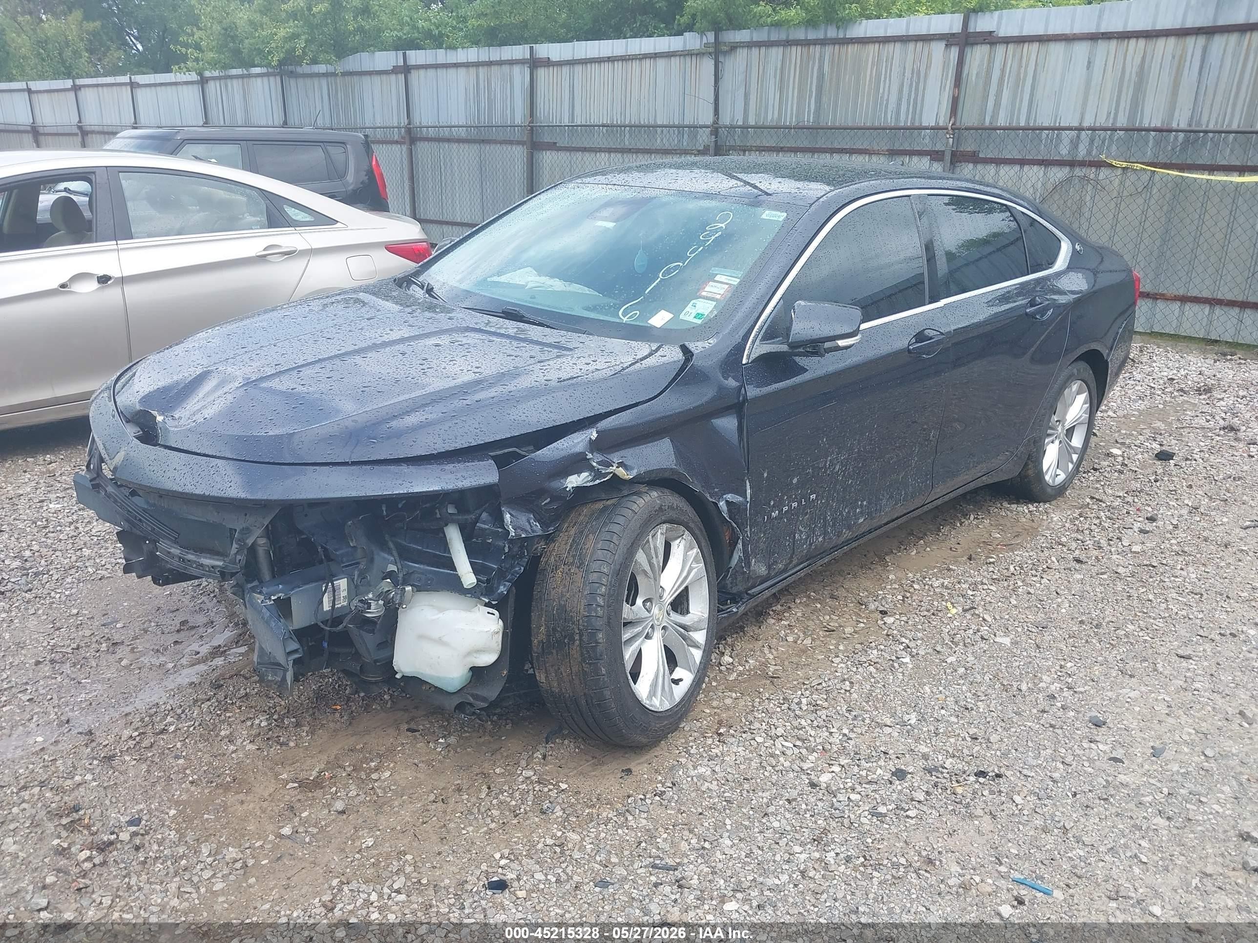 2014 Chevrolet Impala 2lt Blue vin: 2G1125S34E9244016