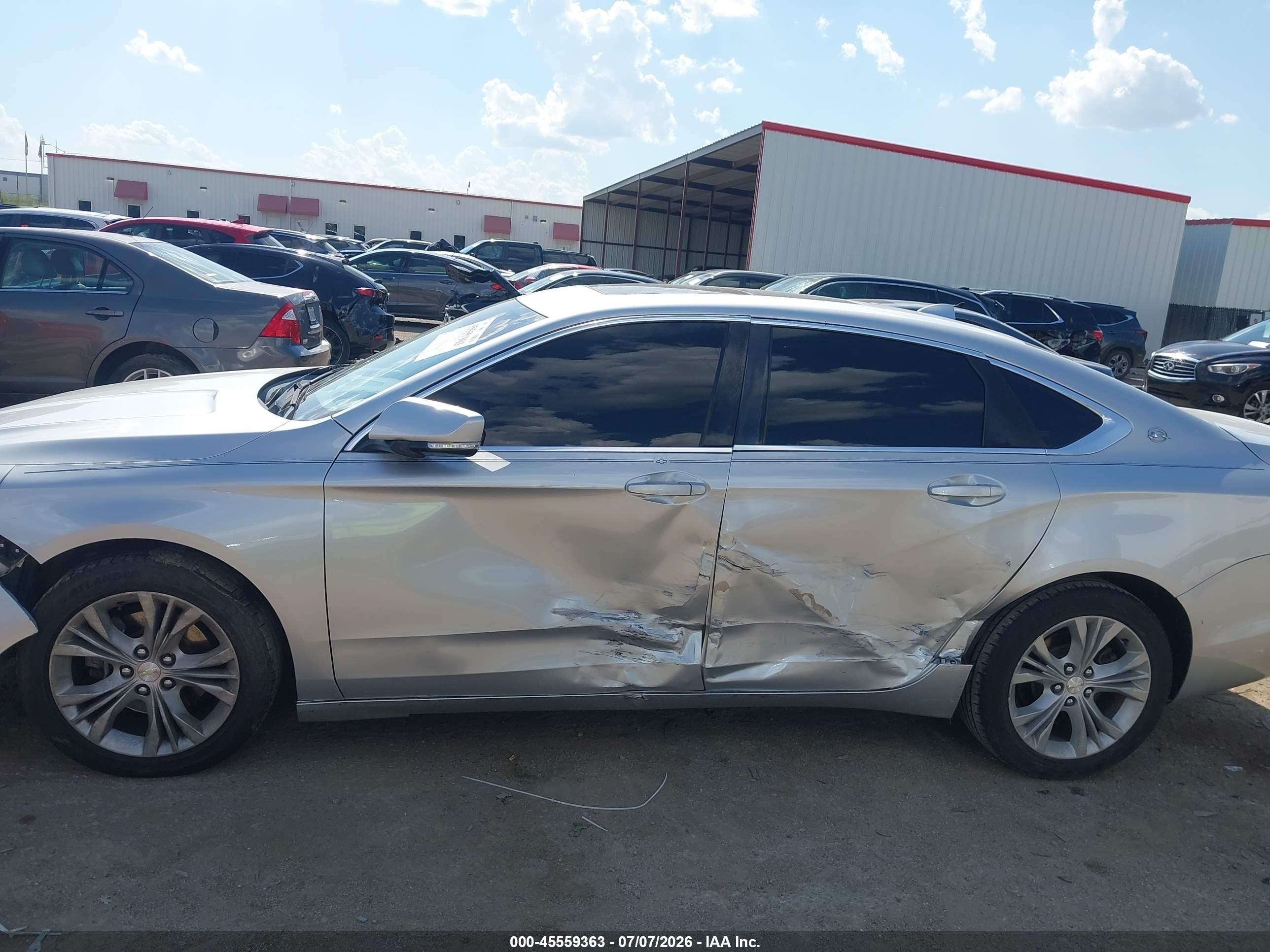 2014 Chevrolet Impala 2lt Silver vin: 2G1125S34E9244954