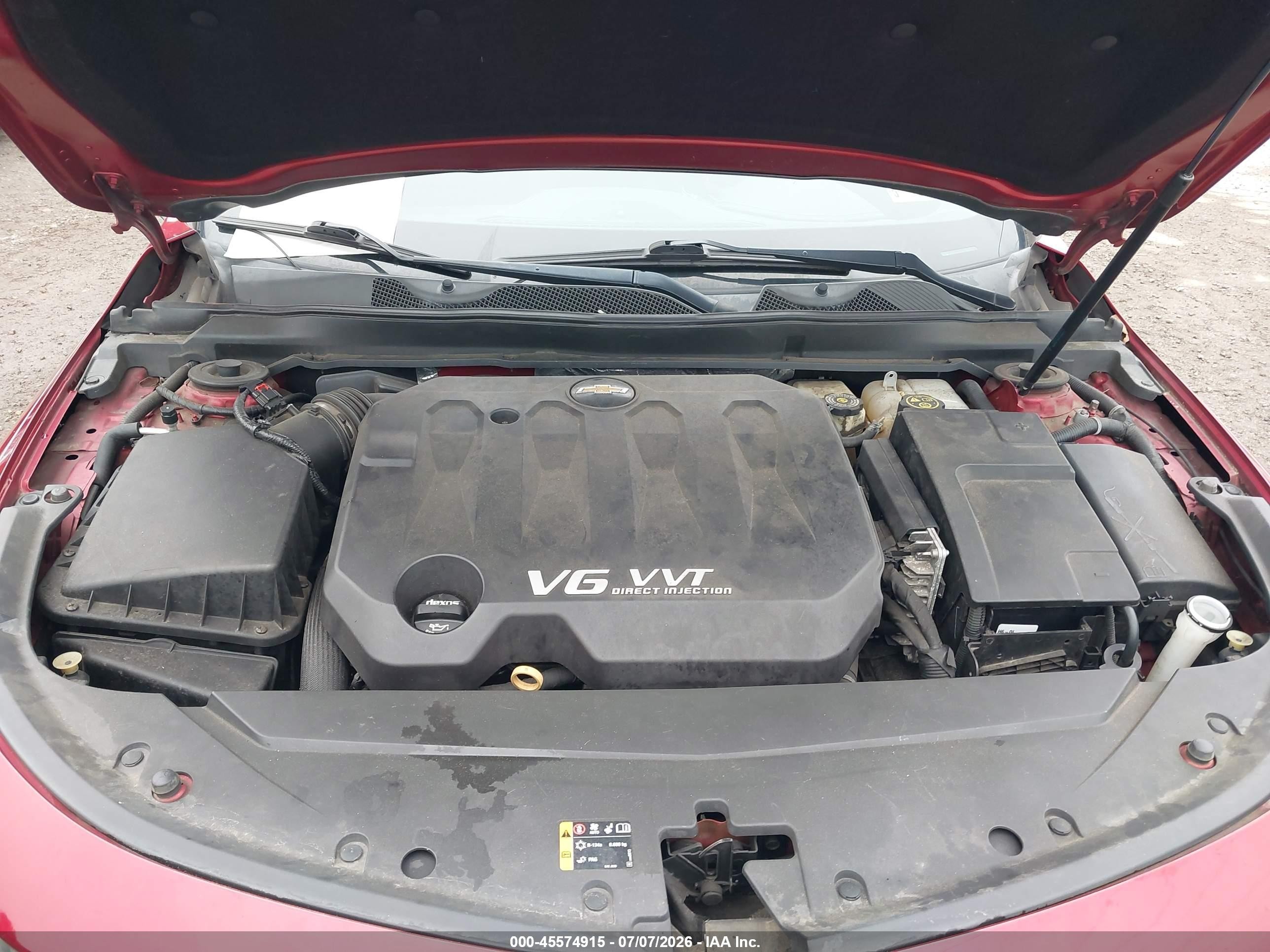 2015 Chevrolet Impala 2lt Red vin: 2G1125S34F9135055