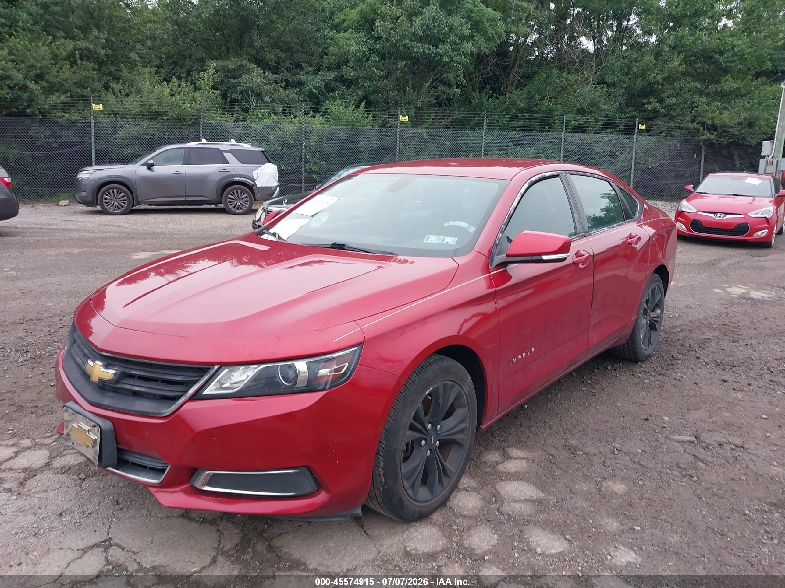 2015 Chevrolet Impala 2lt Red vin: 2G1125S34F9135055