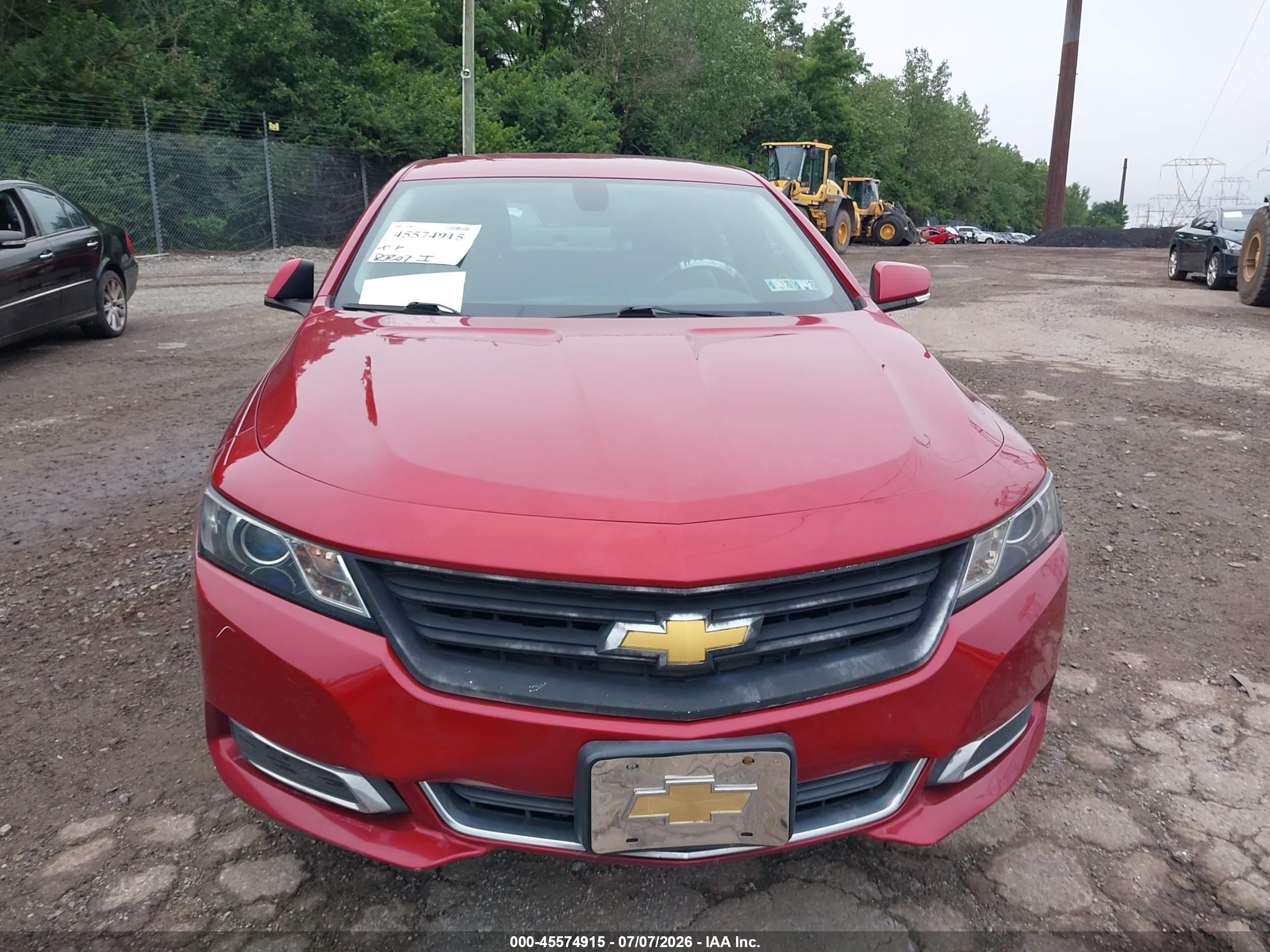 2015 Chevrolet Impala 2lt Red vin: 2G1125S34F9135055