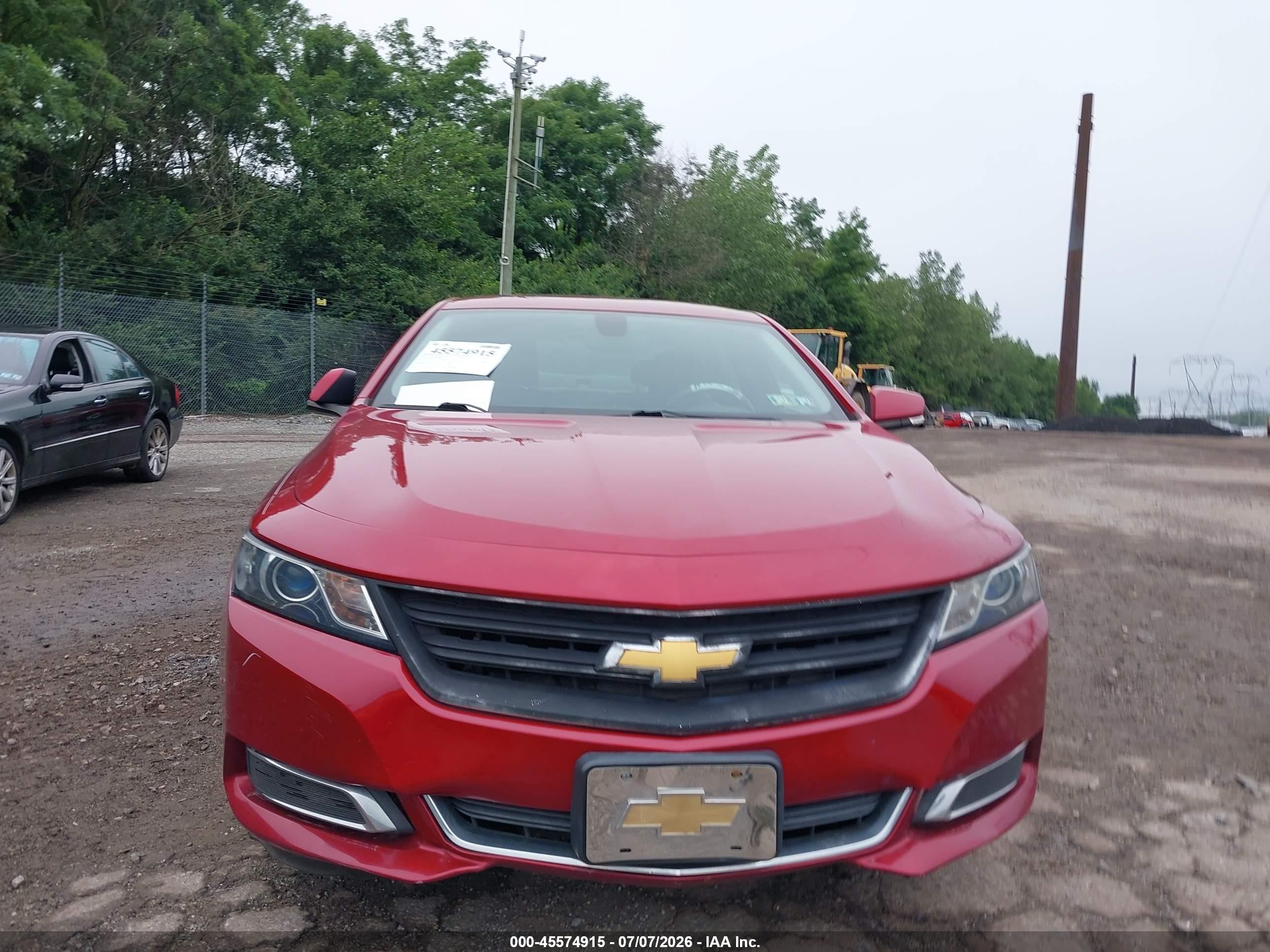 2015 Chevrolet Impala 2lt Red vin: 2G1125S34F9135055