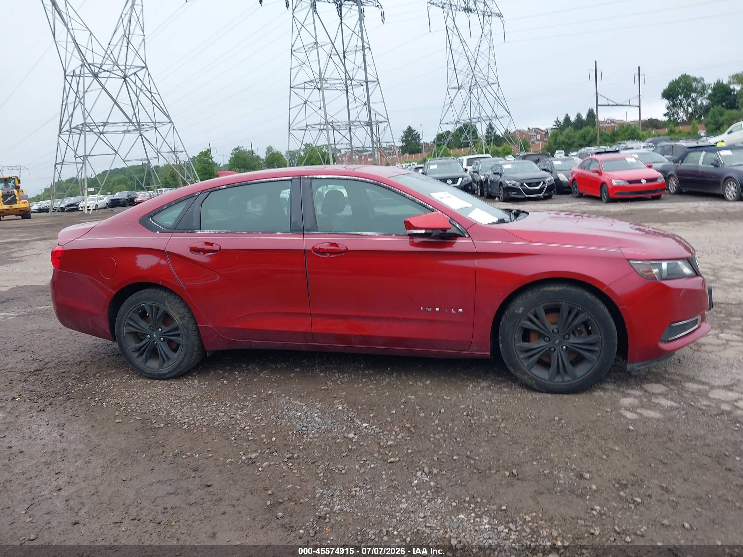 2015 Chevrolet Impala 2lt Red vin: 2G1125S34F9135055