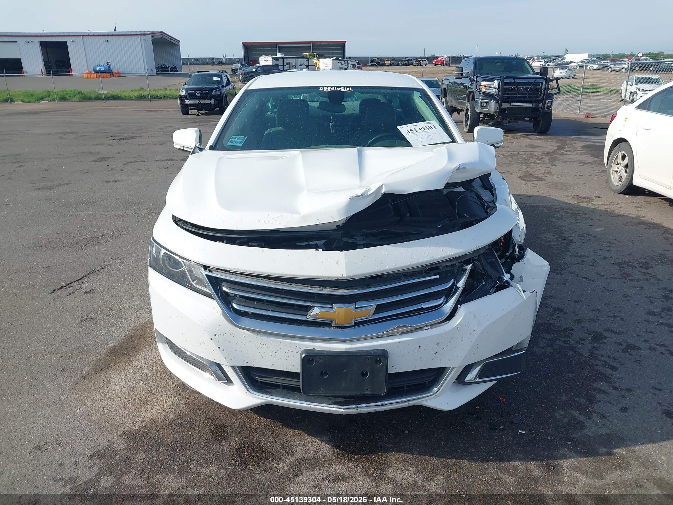 2015 Chevrolet Impala 2lt White vin: 2G1125S34F9202236