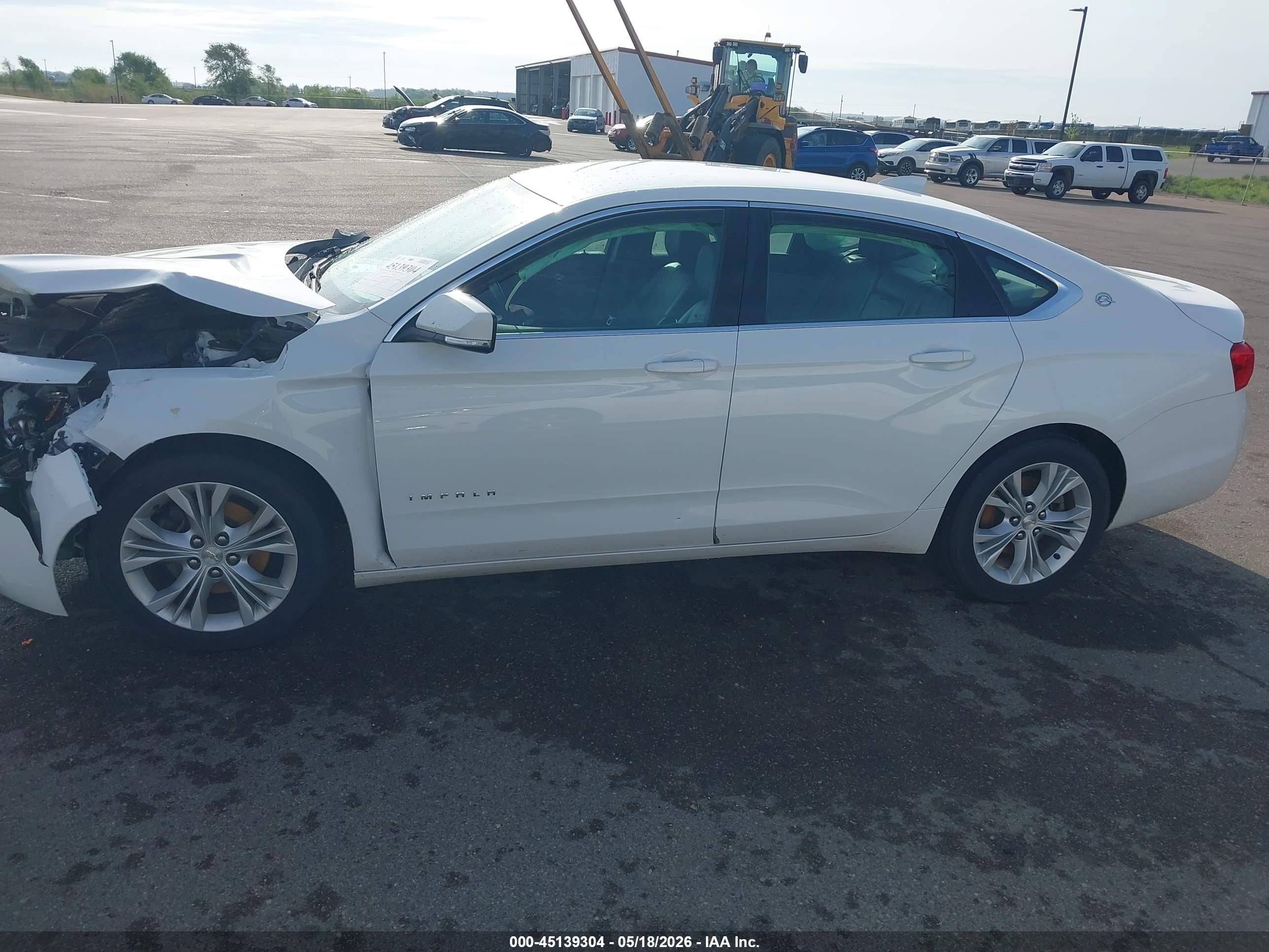 2015 Chevrolet Impala 2lt White vin: 2G1125S34F9202236