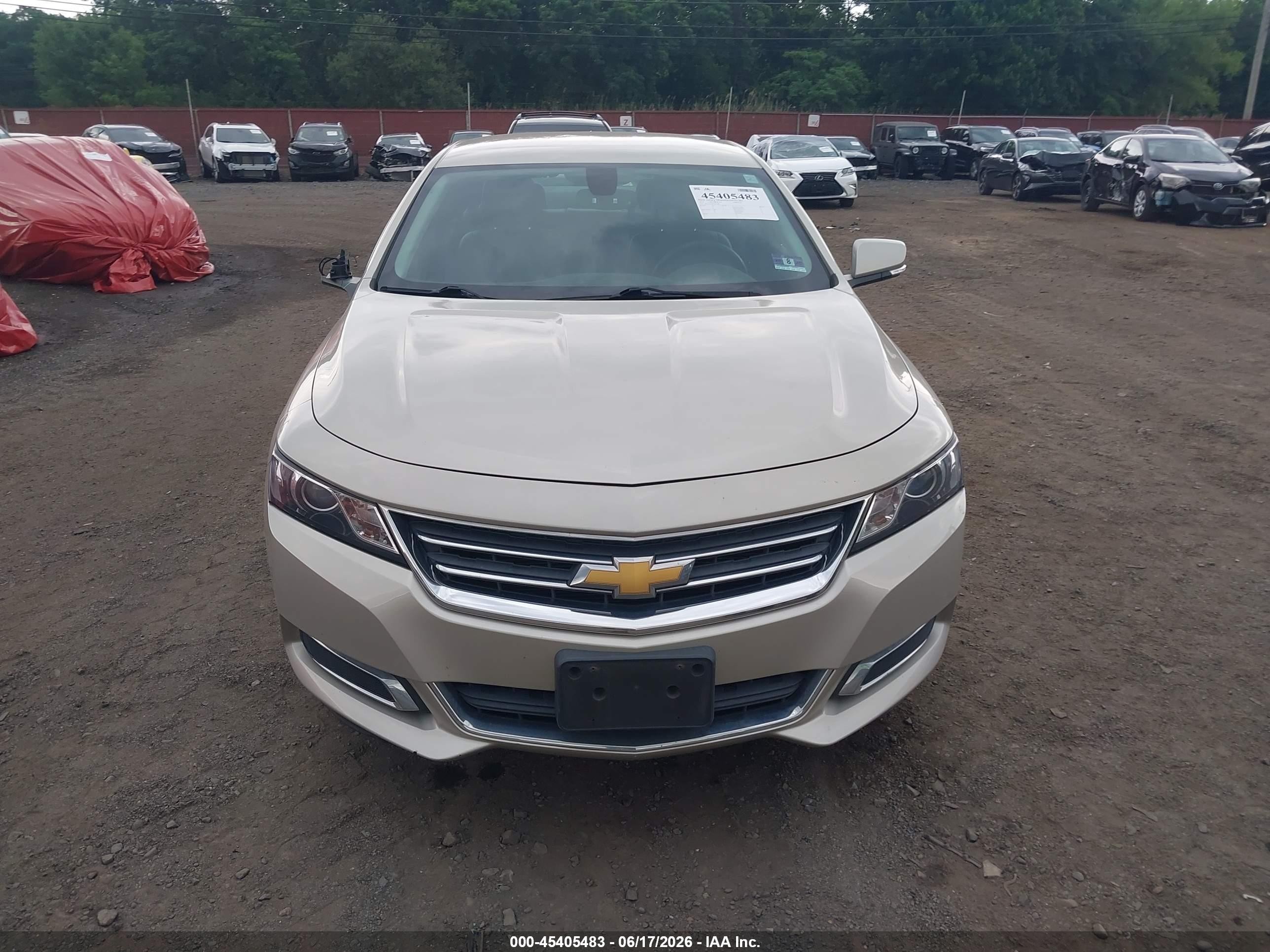 2015 Chevrolet Impala 2lt Beige vin: 2G1125S34F9265188