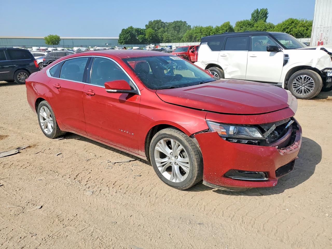 2015 Chevrolet Impala Lt Red vin: 2G1125S34F9295727