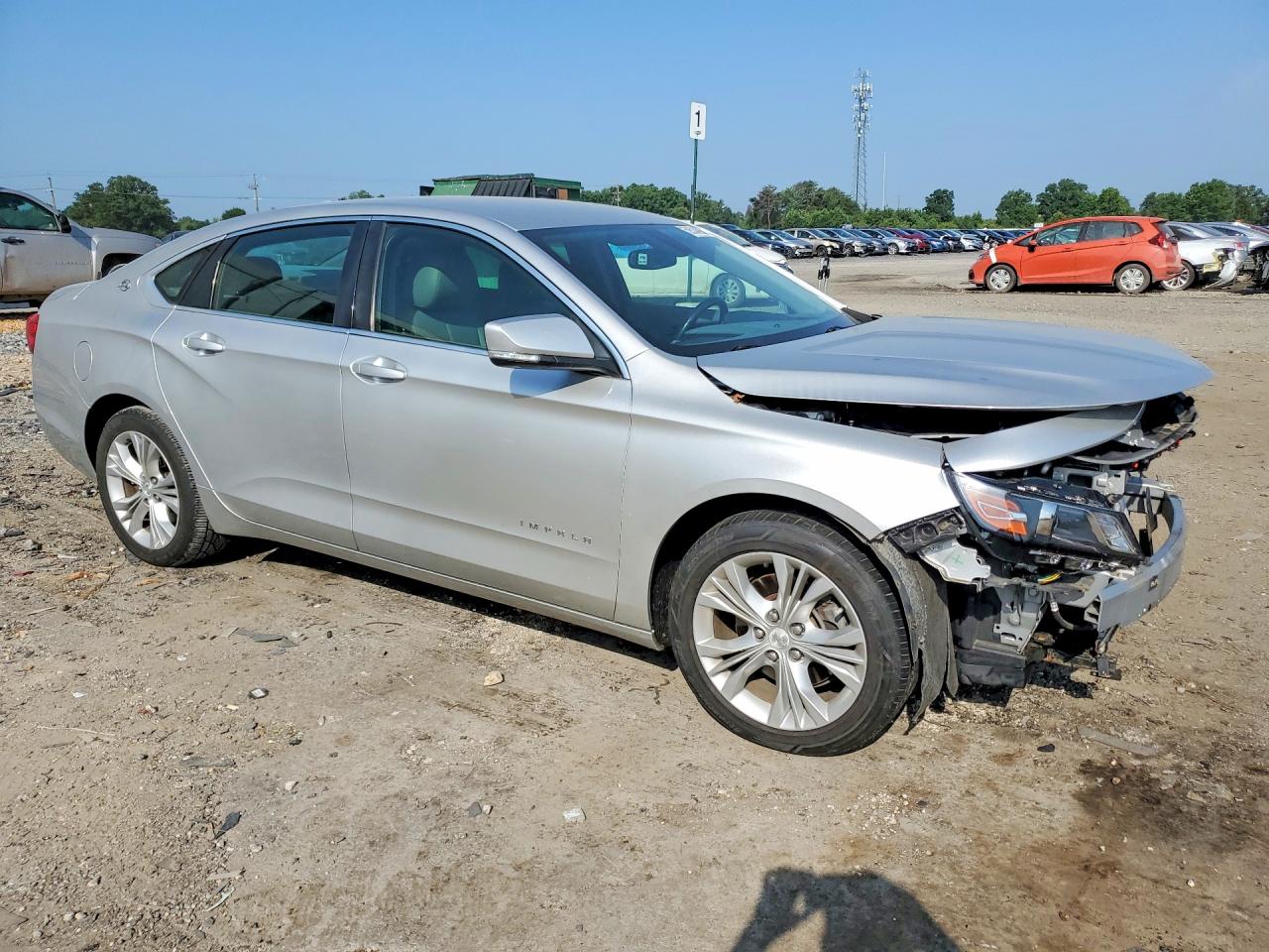2014 Chevrolet Impala Lt Silver vin: 2G1125S35E9101916