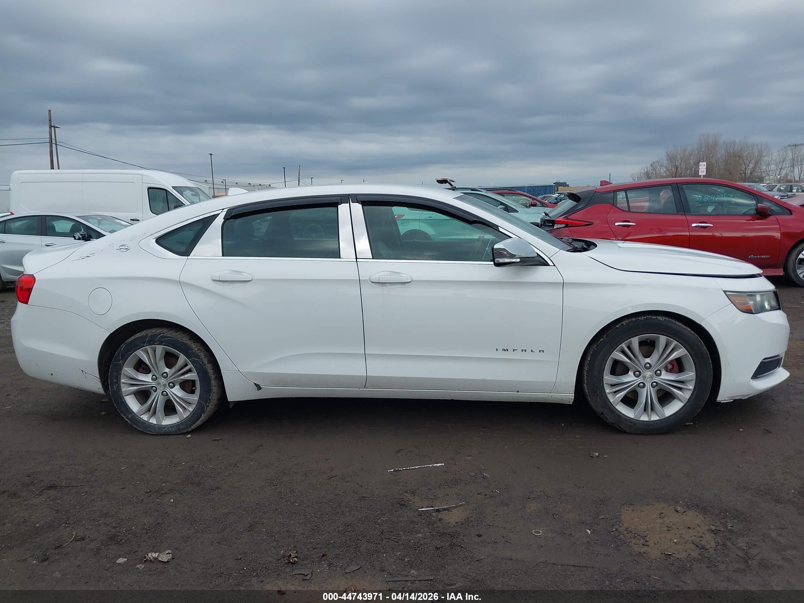 2014 Chevrolet Impala 2lt White vin: 2G1125S35E9135385