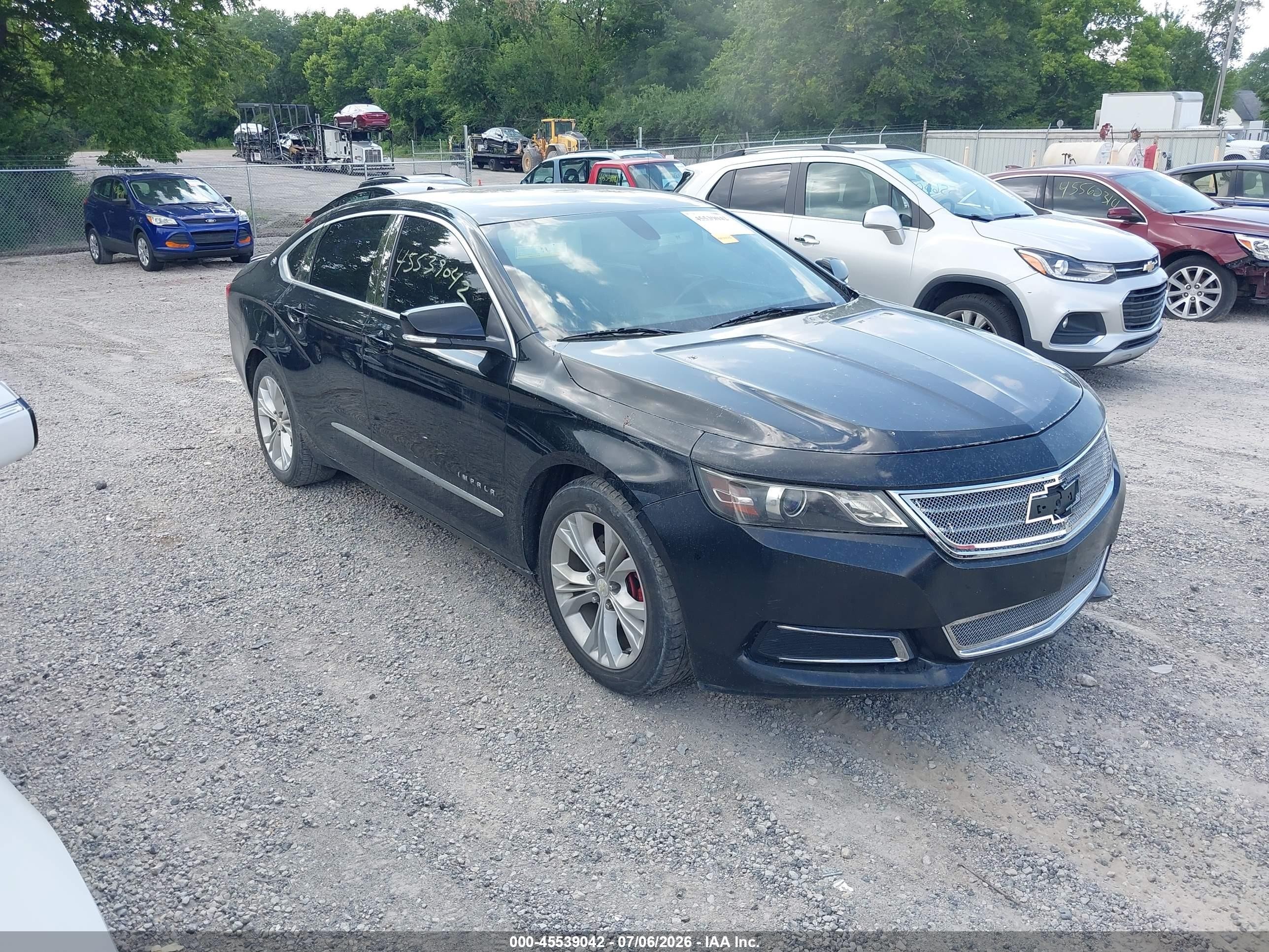 2014 Chevrolet Impala 2lt Black vin: 2G1125S35E9200994