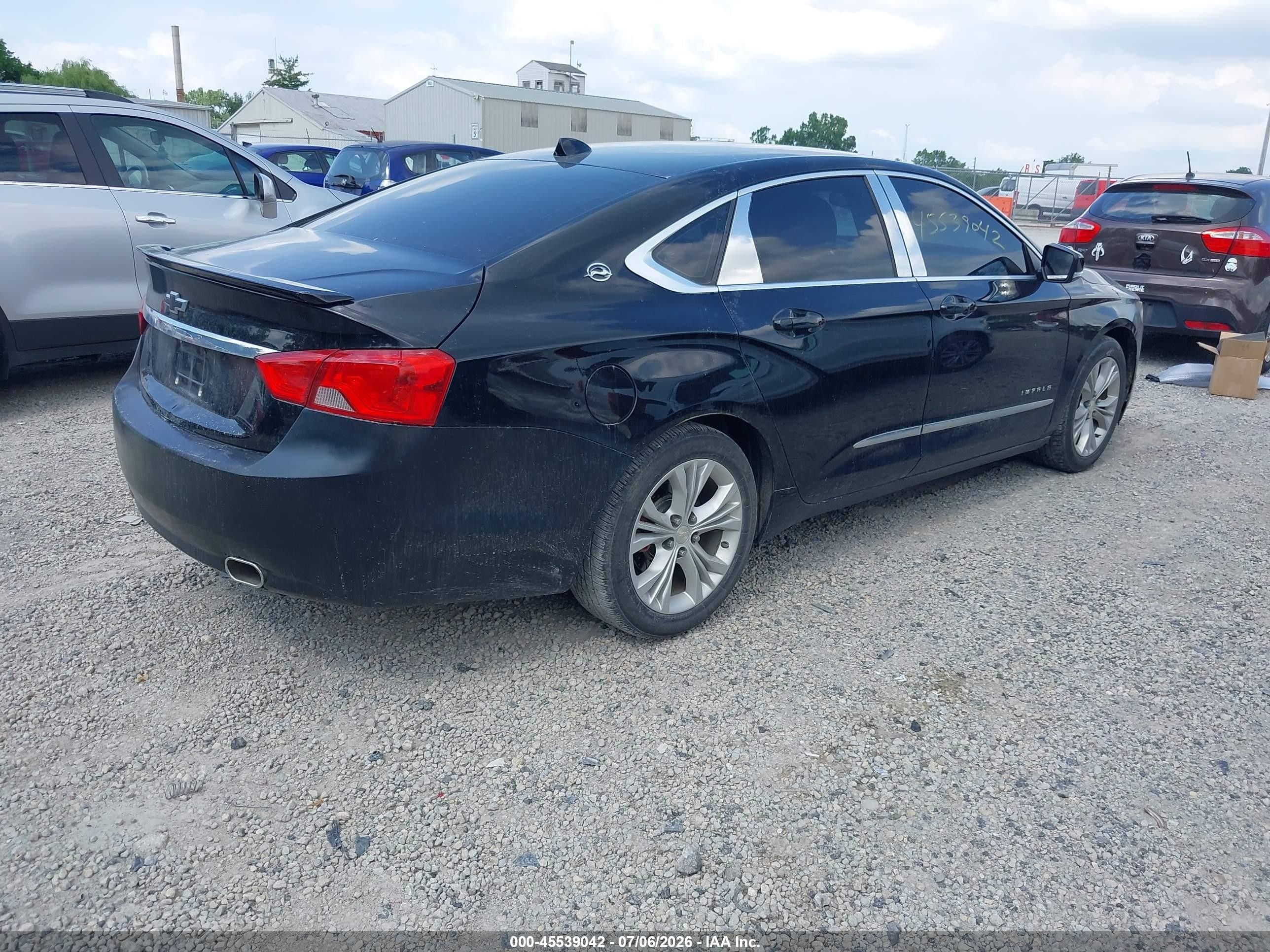 2014 Chevrolet Impala 2lt Black vin: 2G1125S35E9200994