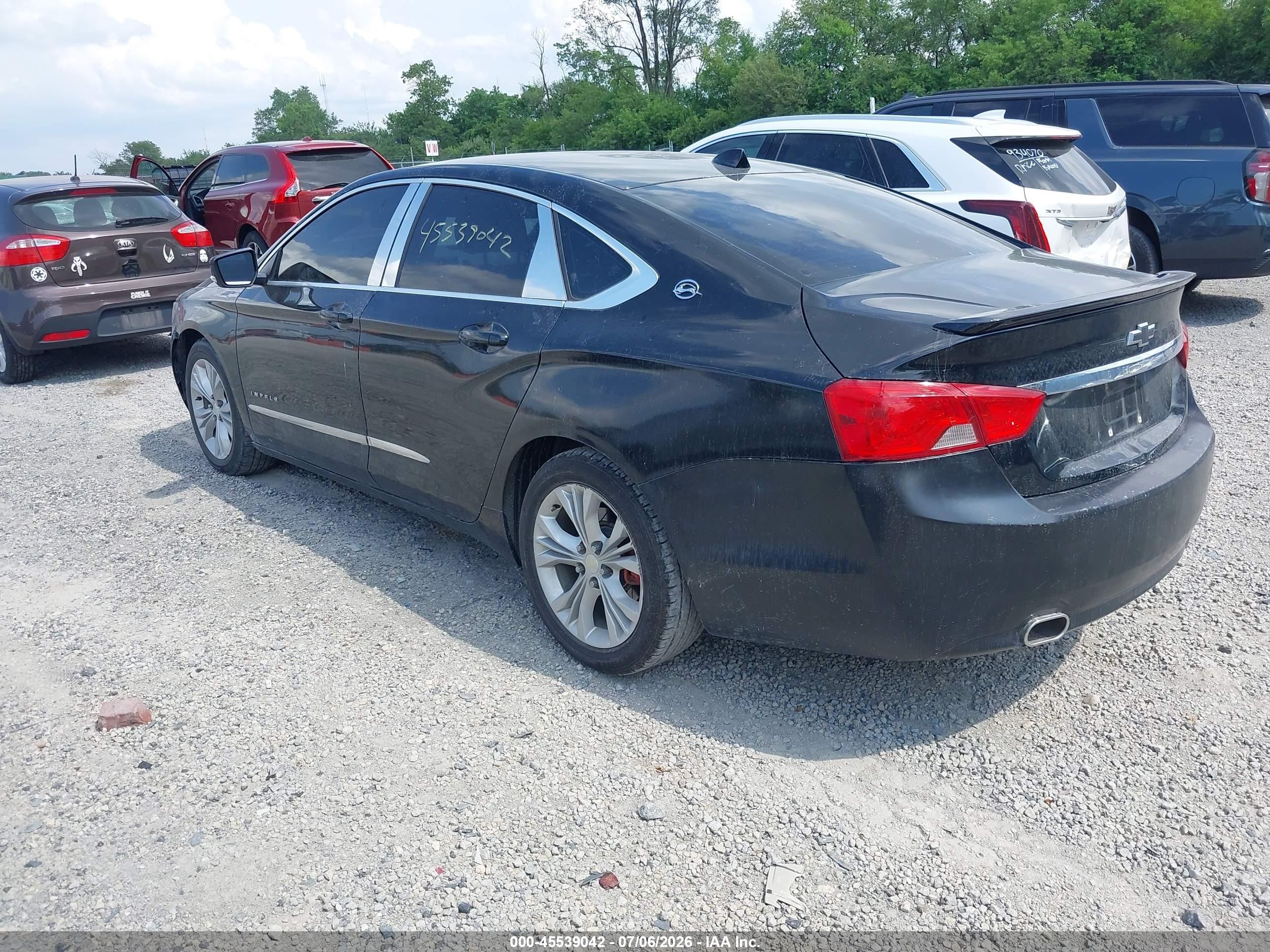 2014 Chevrolet Impala 2lt Black vin: 2G1125S35E9200994