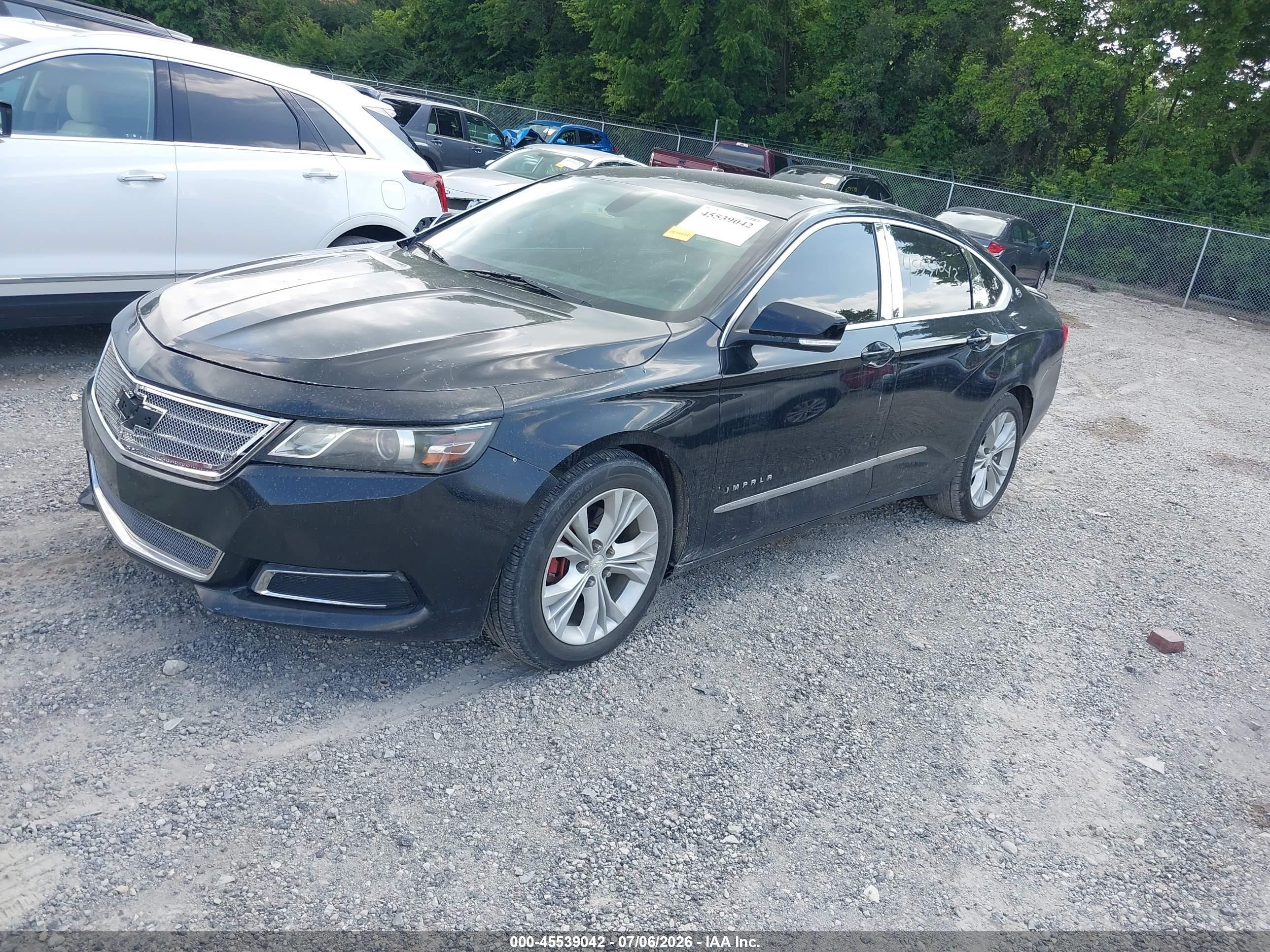 2014 Chevrolet Impala 2lt Black vin: 2G1125S35E9200994