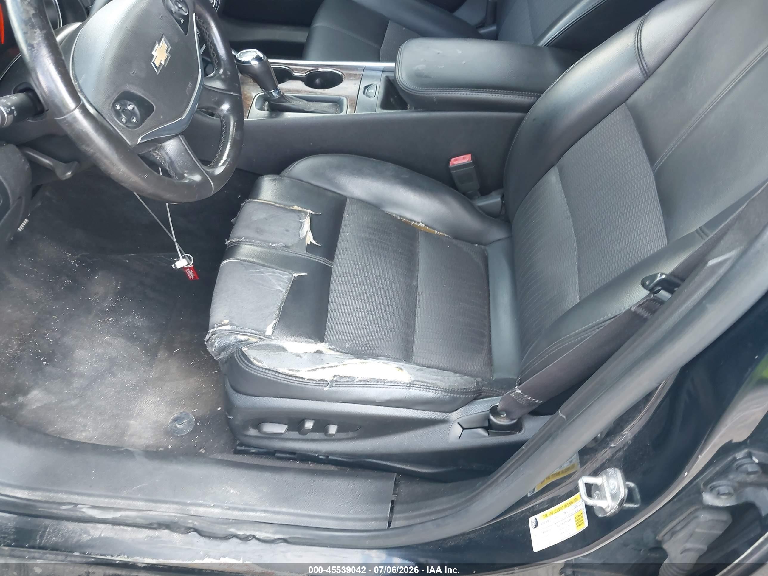 2014 Chevrolet Impala 2lt Black vin: 2G1125S35E9200994