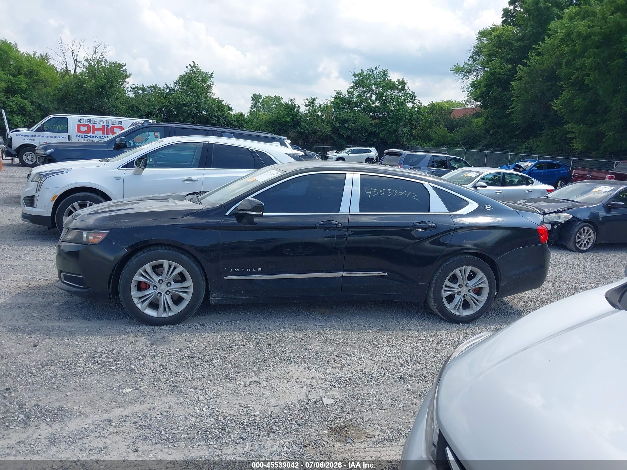 2014 Chevrolet Impala 2lt Black vin: 2G1125S35E9200994