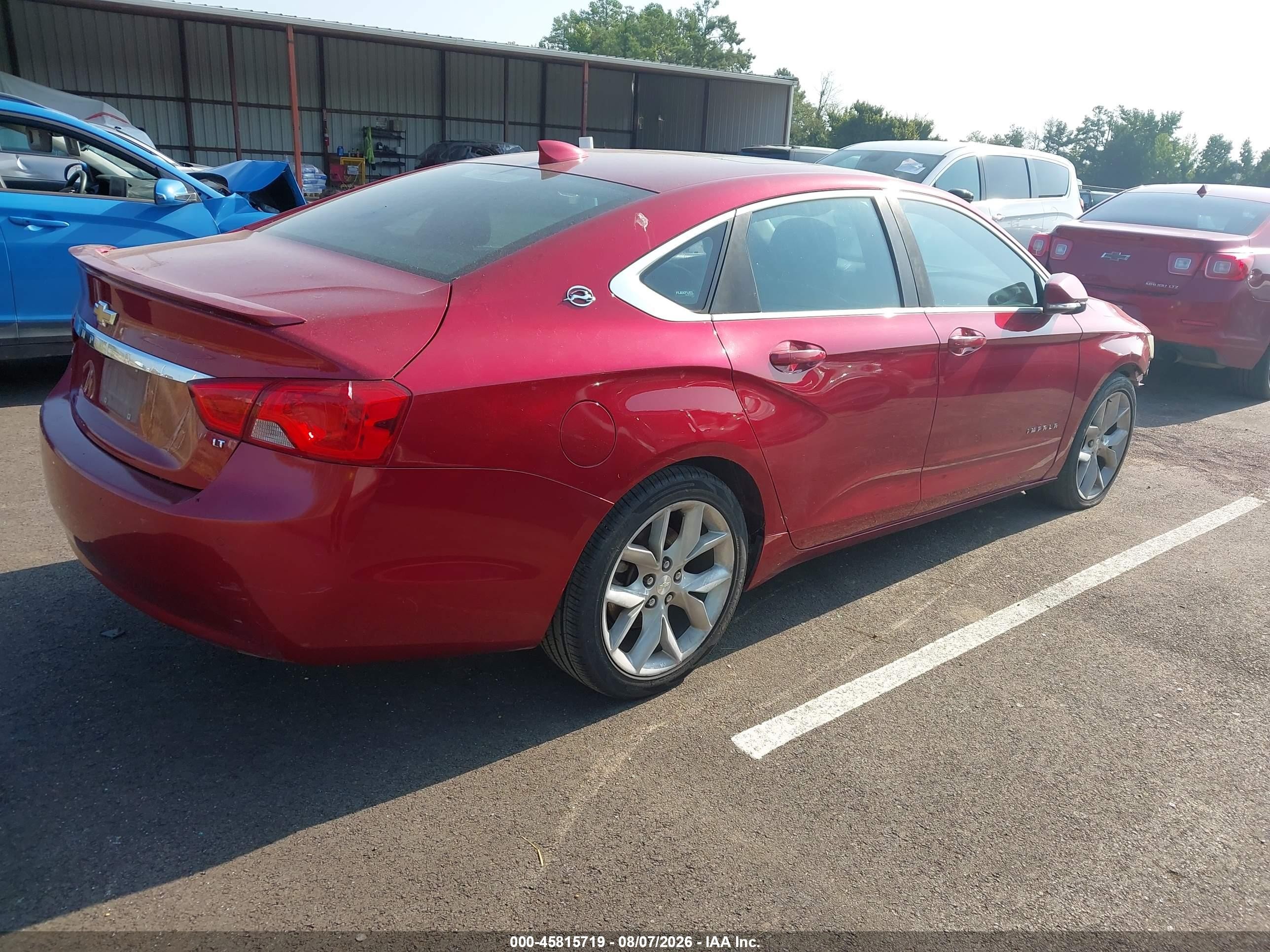 2015 Chevrolet Impala 2lt Burgundy vin: 2G1125S35F9100637