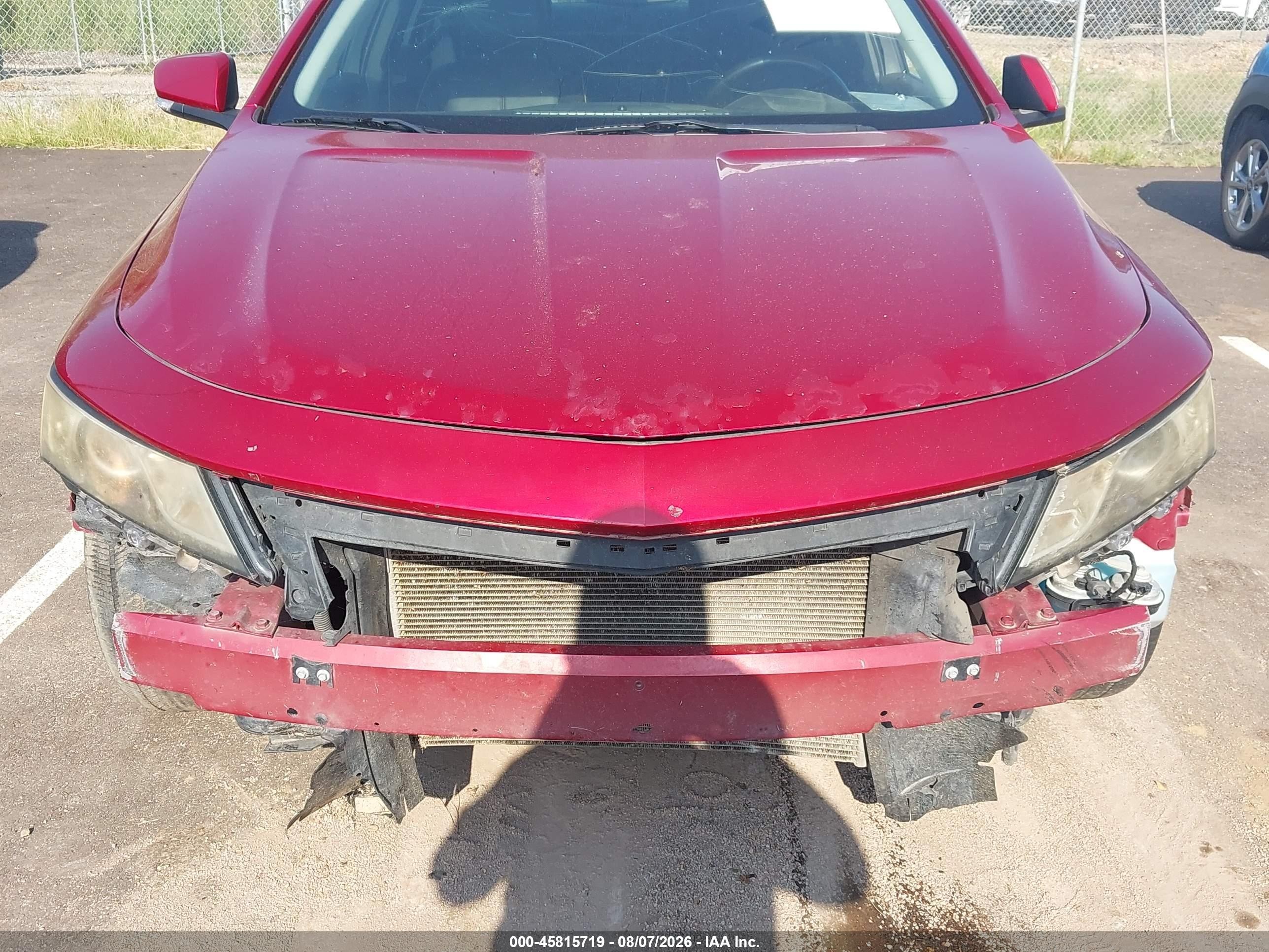 2015 Chevrolet Impala 2lt Burgundy vin: 2G1125S35F9100637