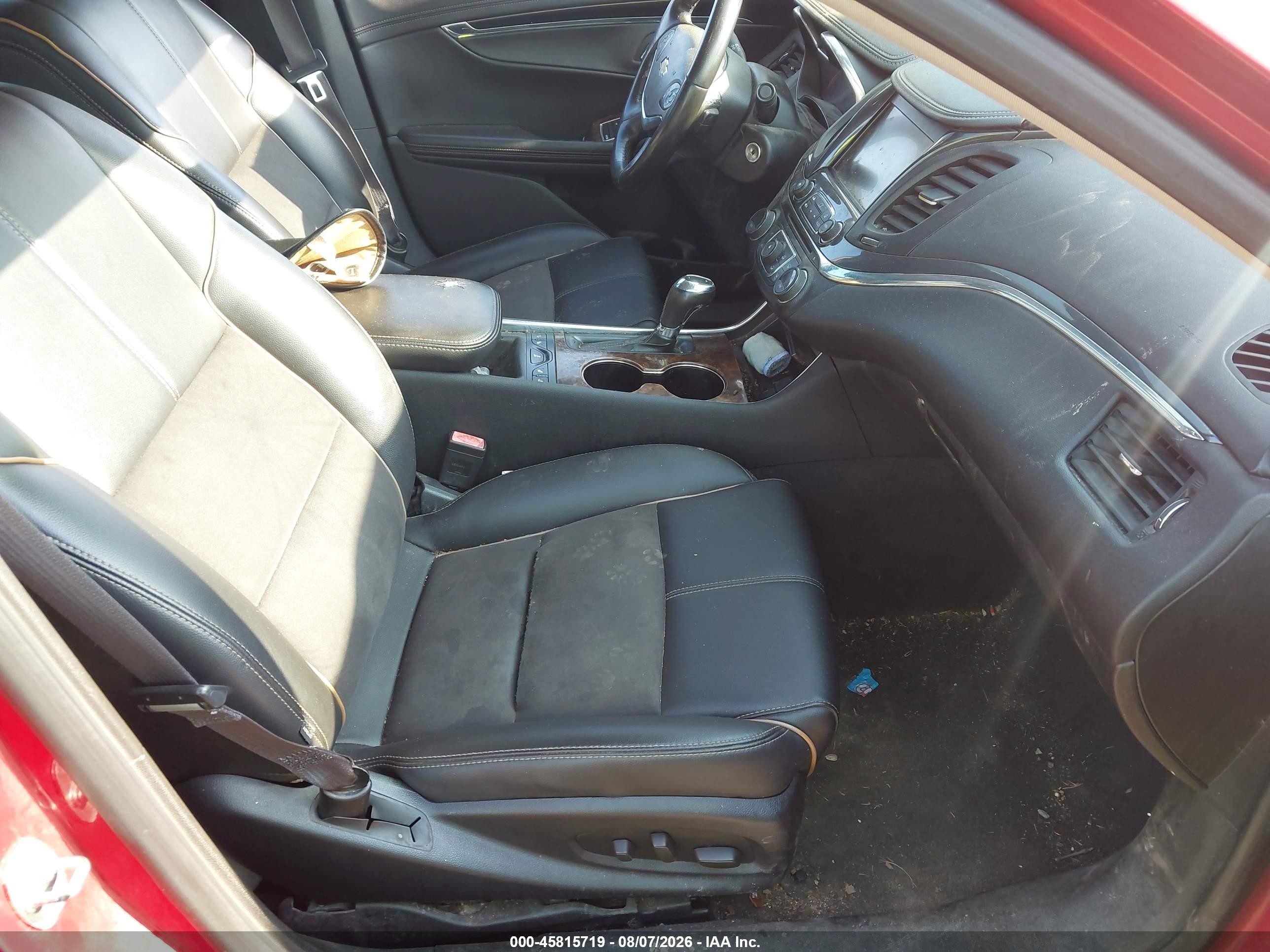 2015 Chevrolet Impala 2lt Burgundy vin: 2G1125S35F9100637