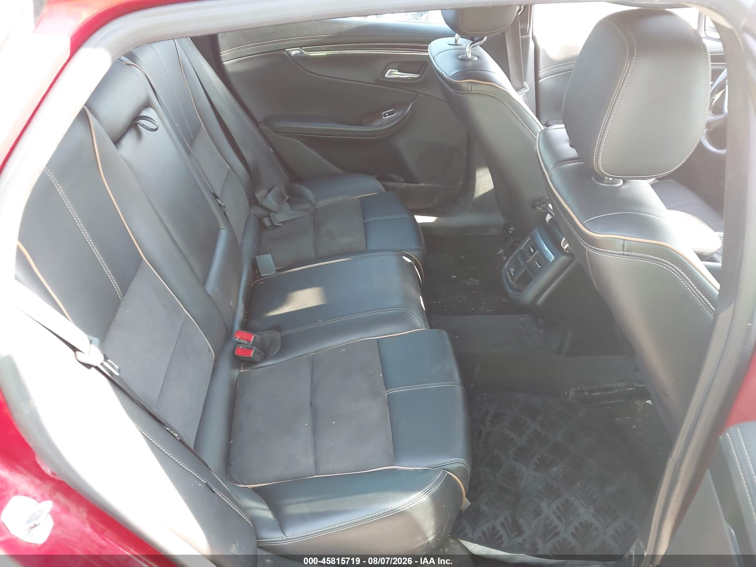 2015 Chevrolet Impala 2lt Burgundy vin: 2G1125S35F9100637