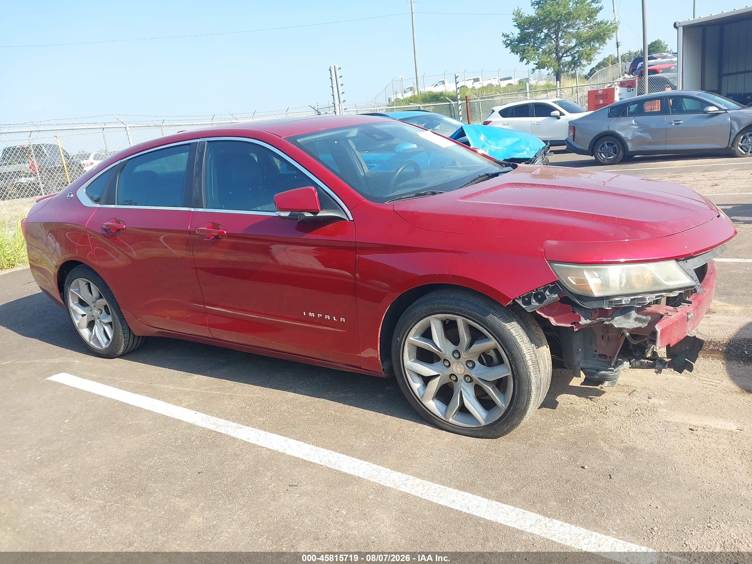 2015 Chevrolet Impala 2lt Burgundy vin: 2G1125S35F9100637