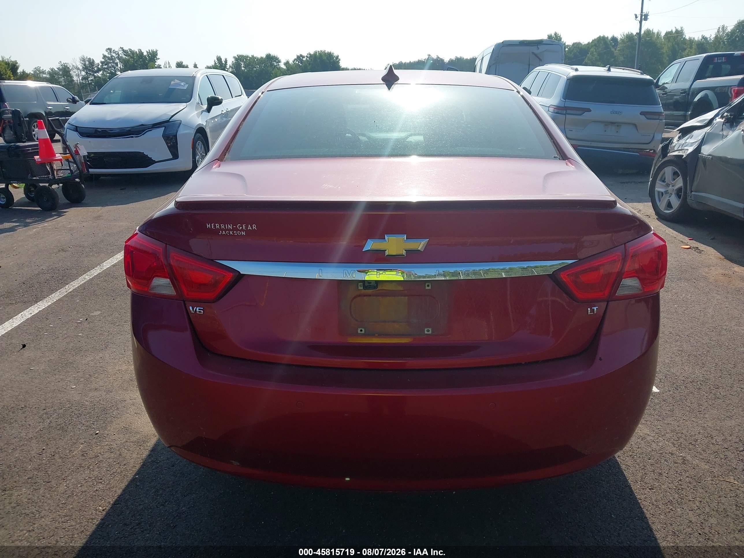 2015 Chevrolet Impala 2lt Burgundy vin: 2G1125S35F9100637