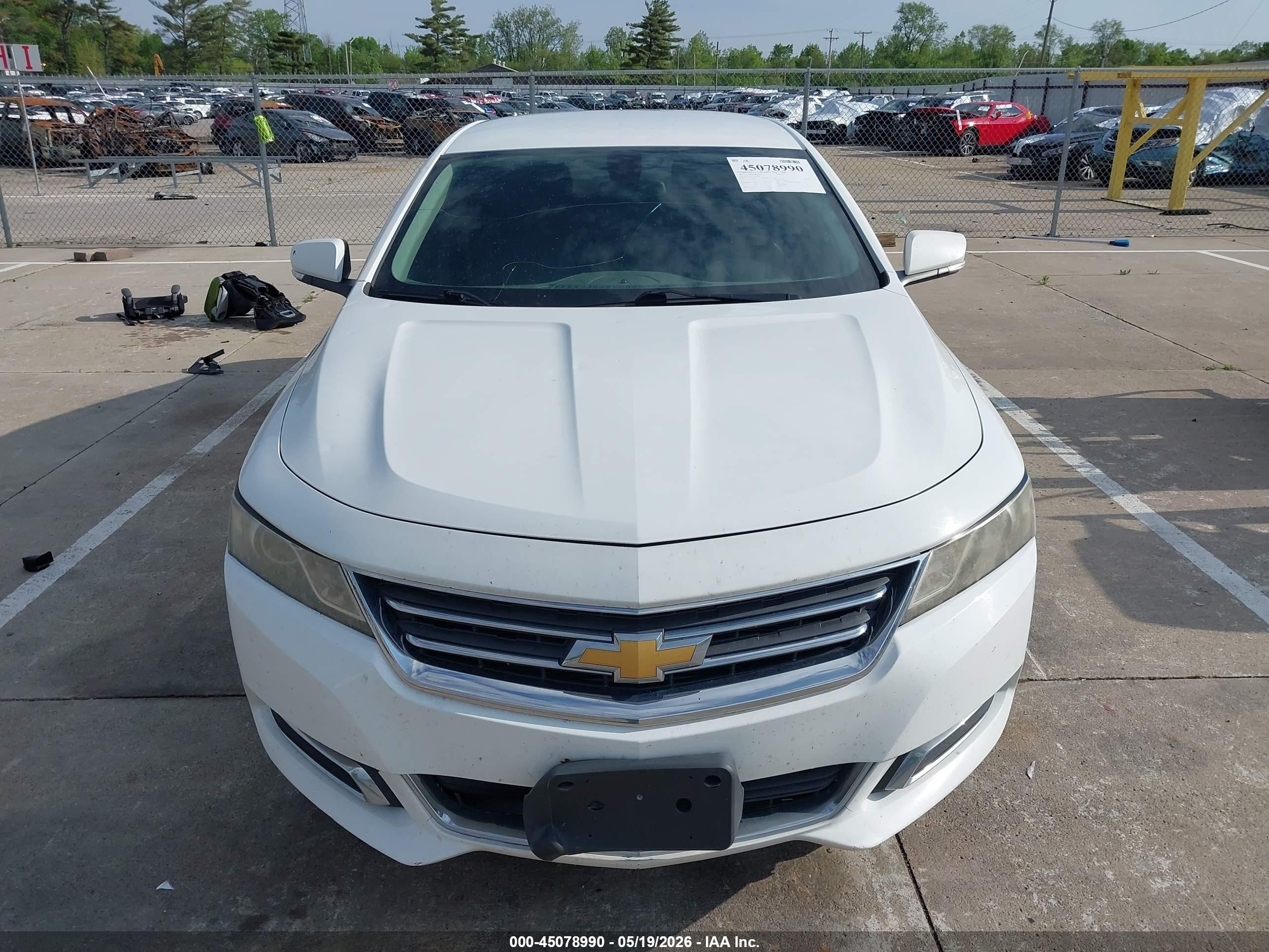 2015 Chevrolet Impala 2lt White vin: 2G1125S35F9101481