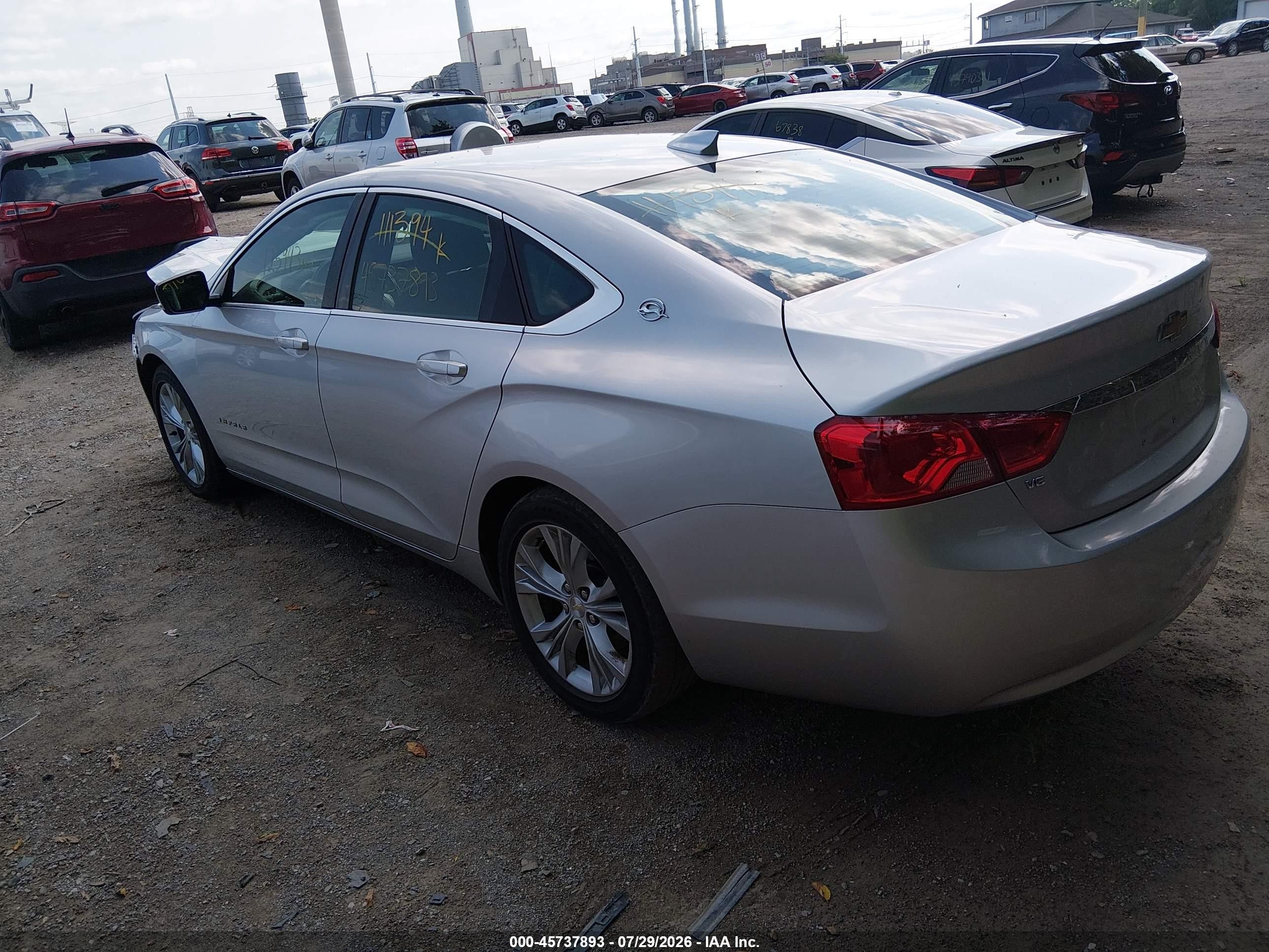 2015 Chevrolet Impala 2lt Silver vin: 2G1125S35F9111394