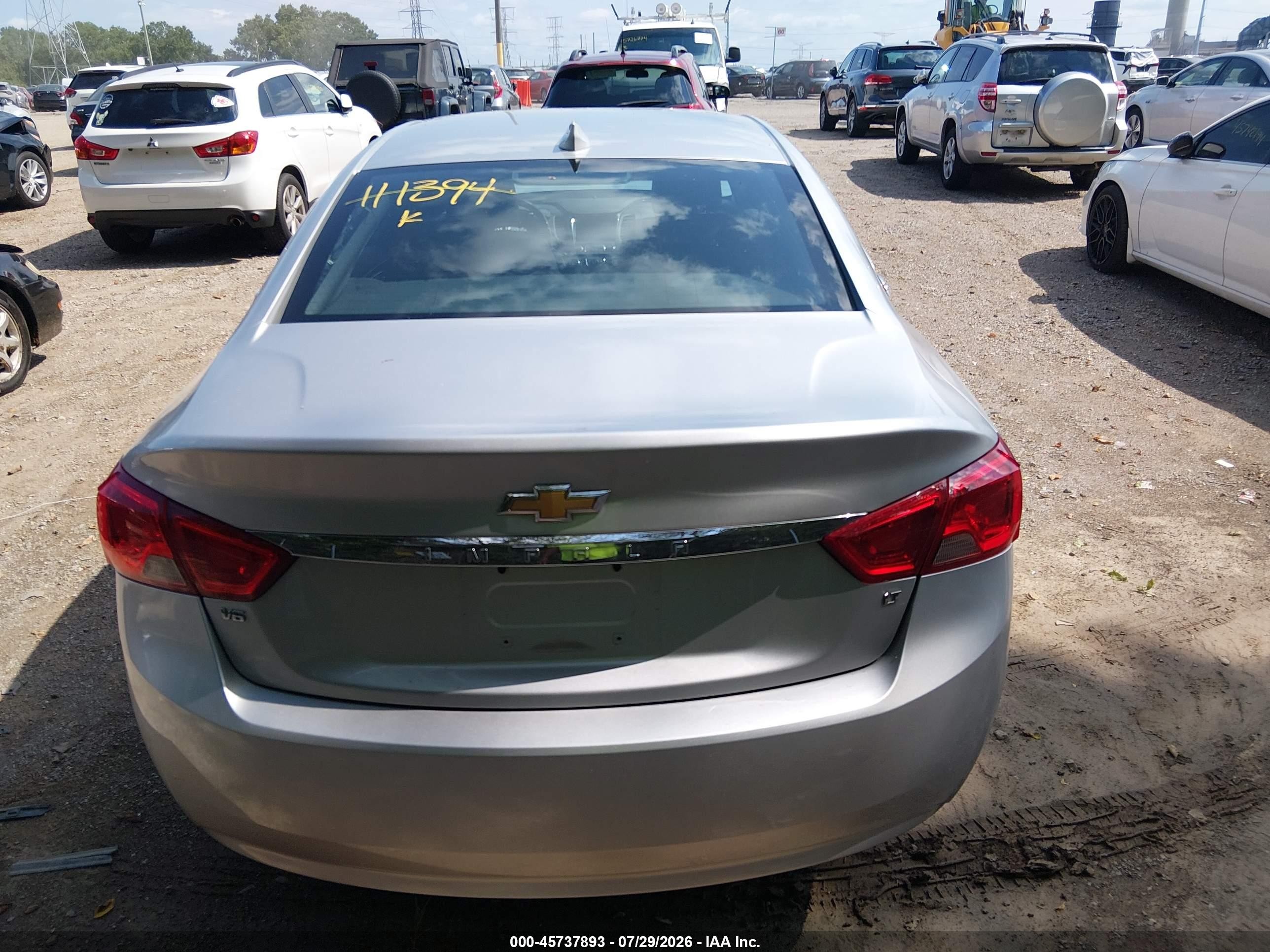 2015 Chevrolet Impala 2lt Silver vin: 2G1125S35F9111394