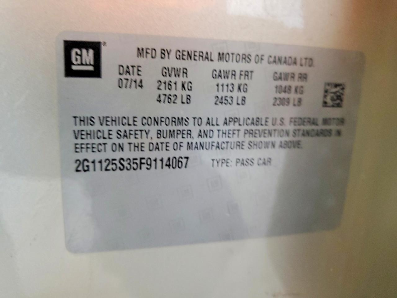 2015 Chevrolet Impala Lt Silver vin: 2G1125S35F9114067