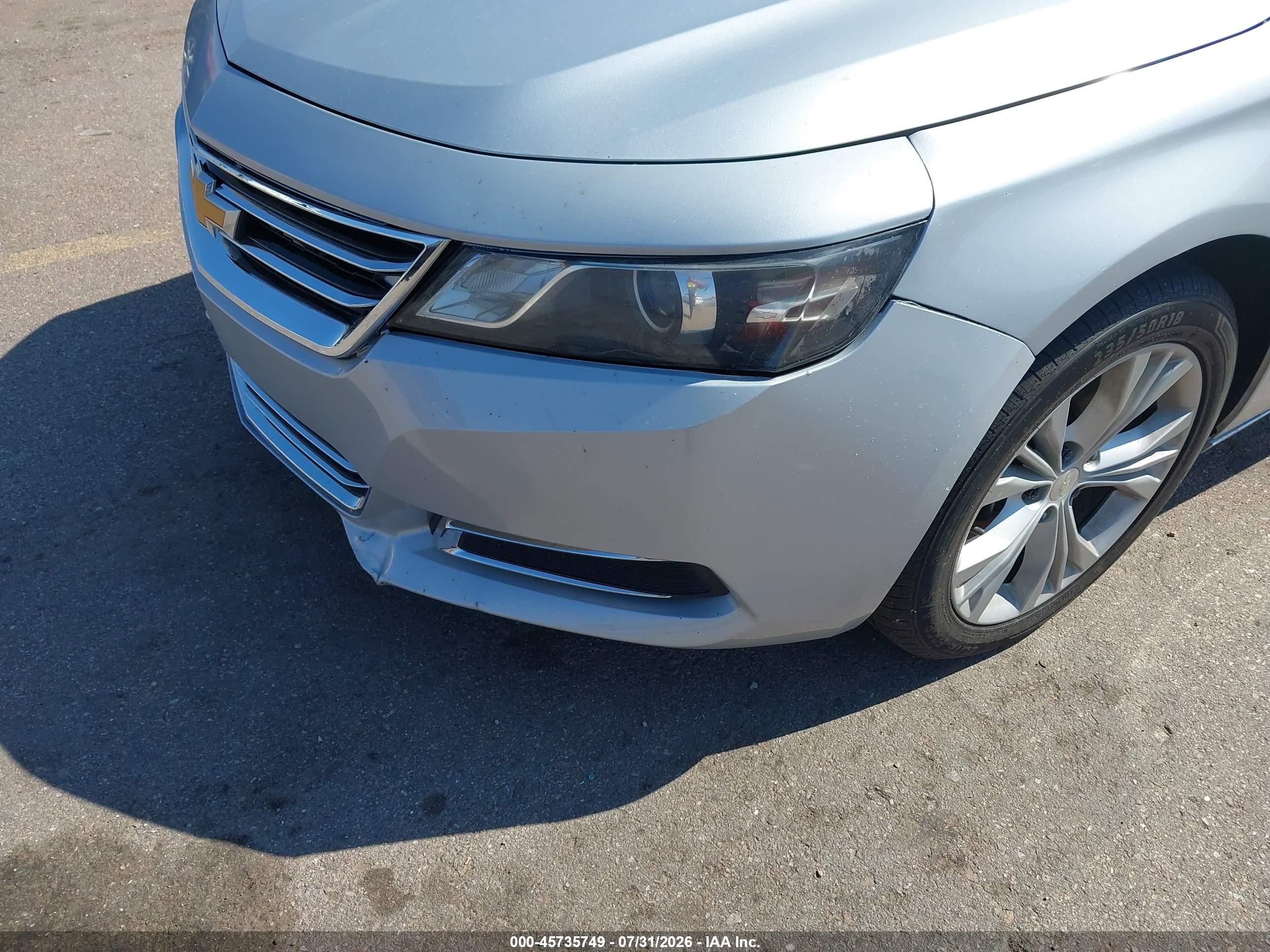 2015 Chevrolet Impala 2lt Silver vin: 2G1125S35F9170686