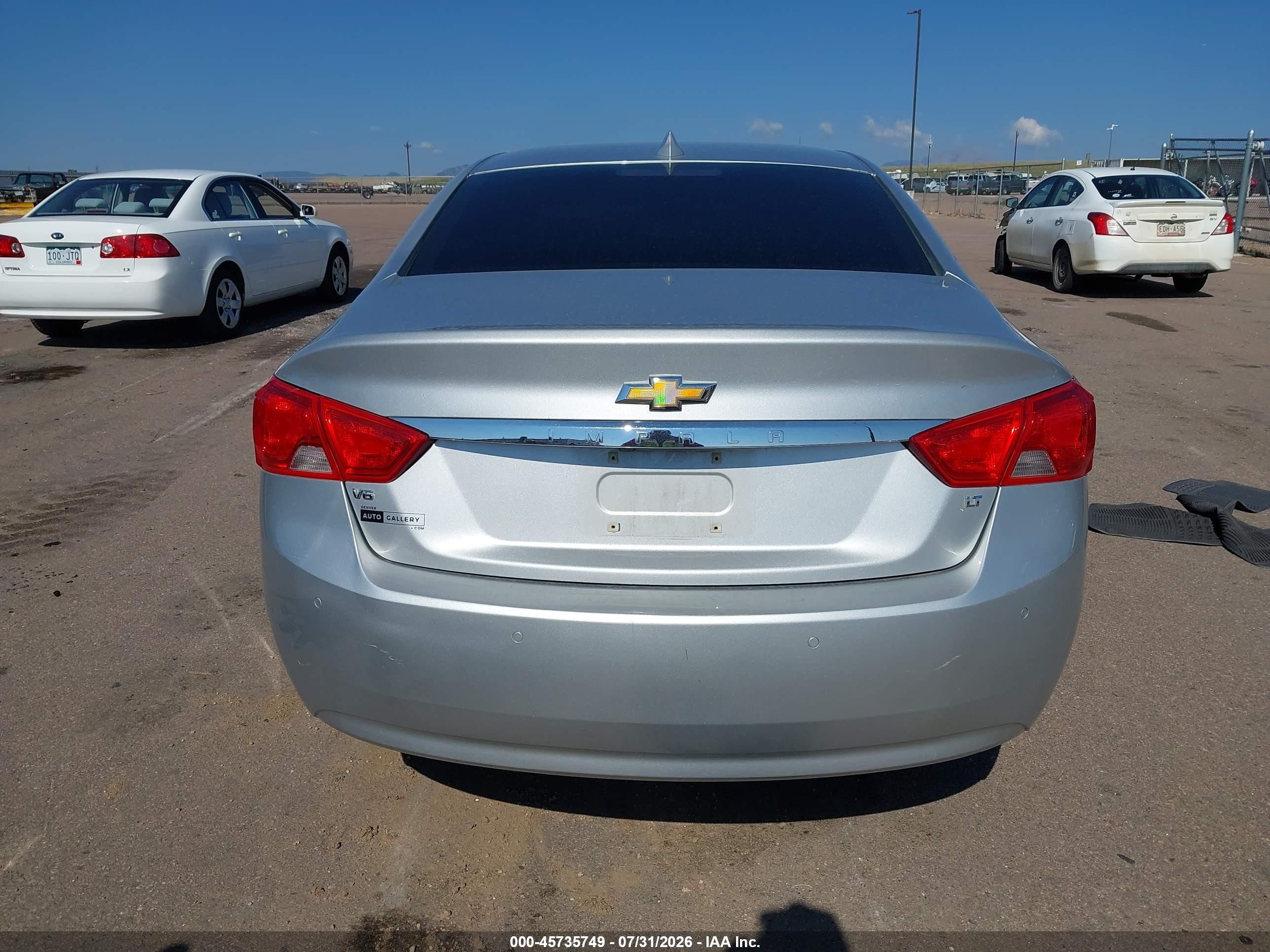 2015 Chevrolet Impala 2lt Silver vin: 2G1125S35F9170686