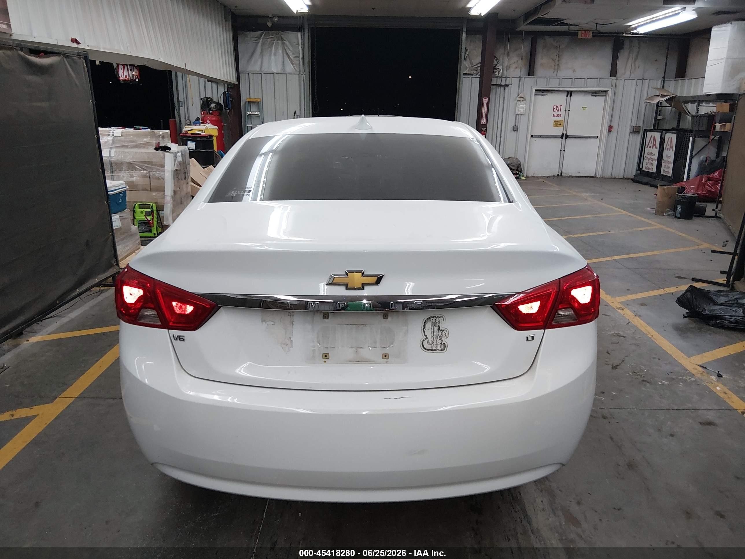 2015 Chevrolet Impala 2lt White vin: 2G1125S35F9203167