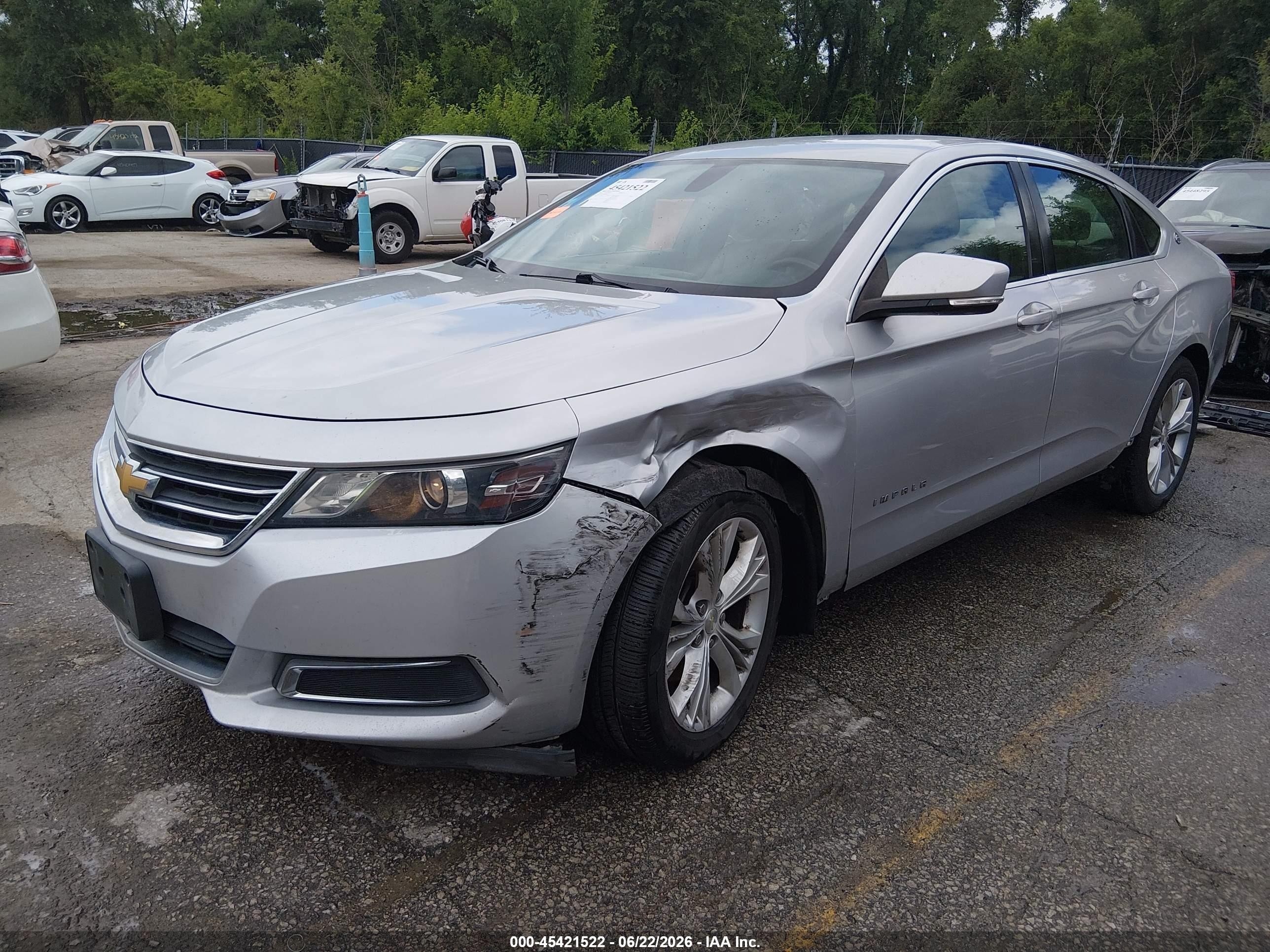 2015 Chevrolet Impala 2lt Silver vin: 2G1125S35F9264258
