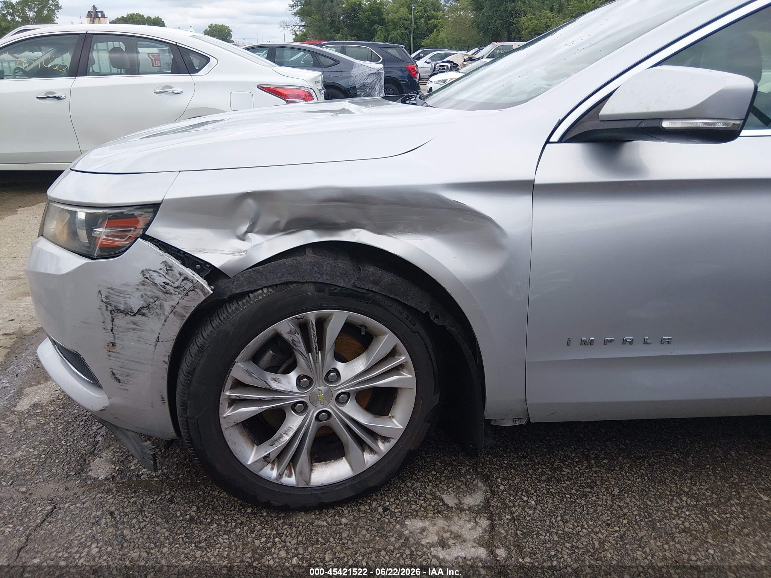2015 Chevrolet Impala 2lt Silver vin: 2G1125S35F9264258