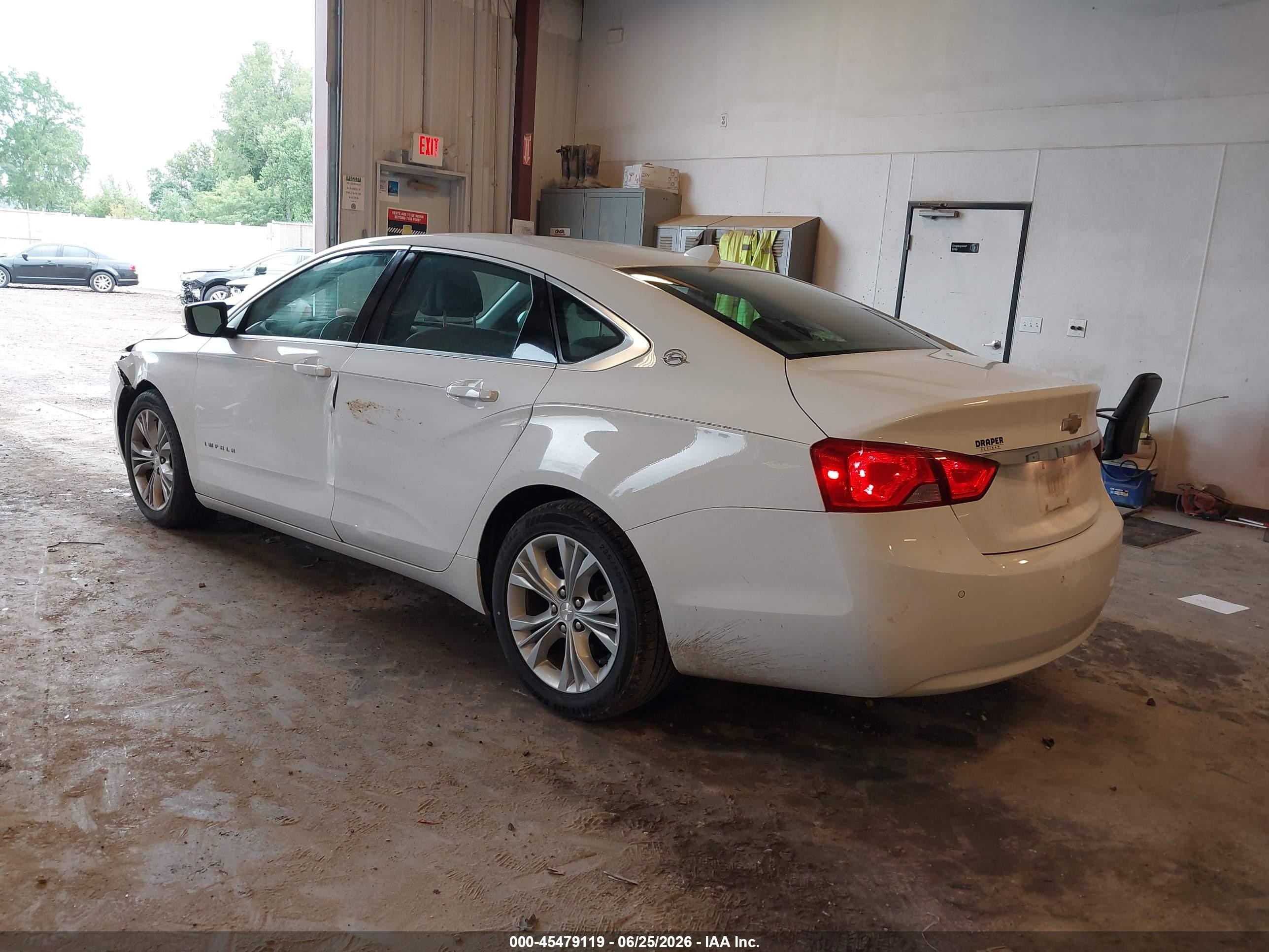 2014 Chevrolet Impala 2lt White vin: 2G1125S36E9115632