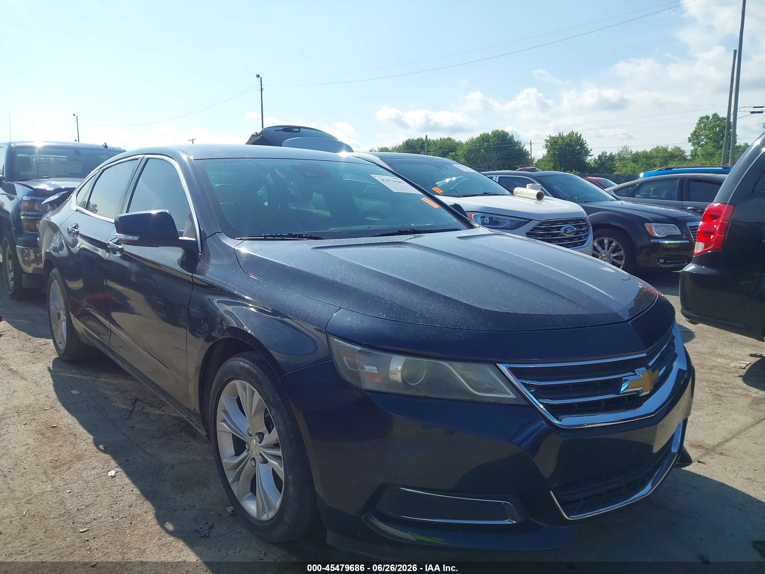 2014 Chevrolet Impala 2lt Blue vin: 2G1125S36E9150591