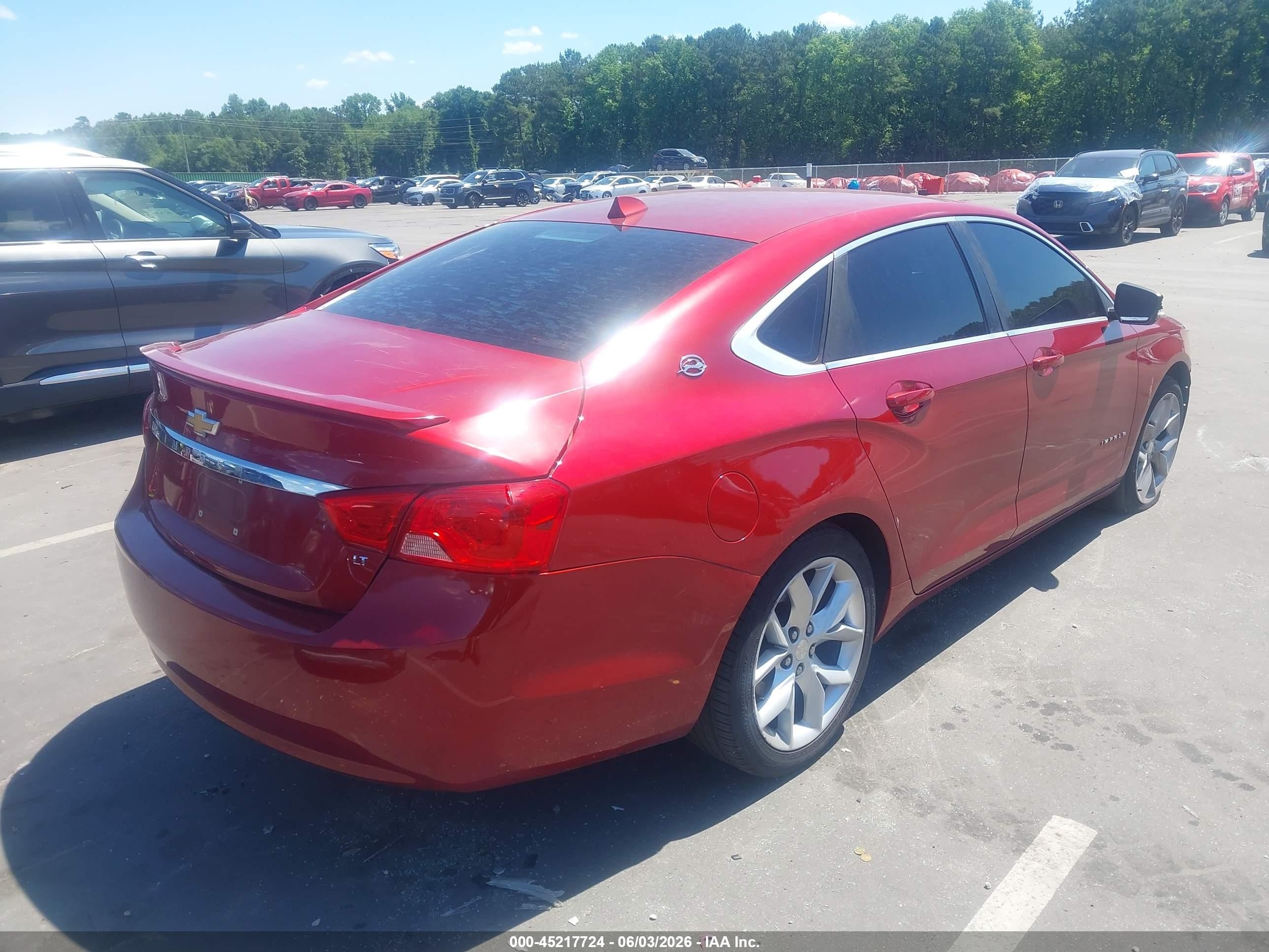 2014 Chevrolet Impala 2lt Red vin: 2G1125S36E9159243