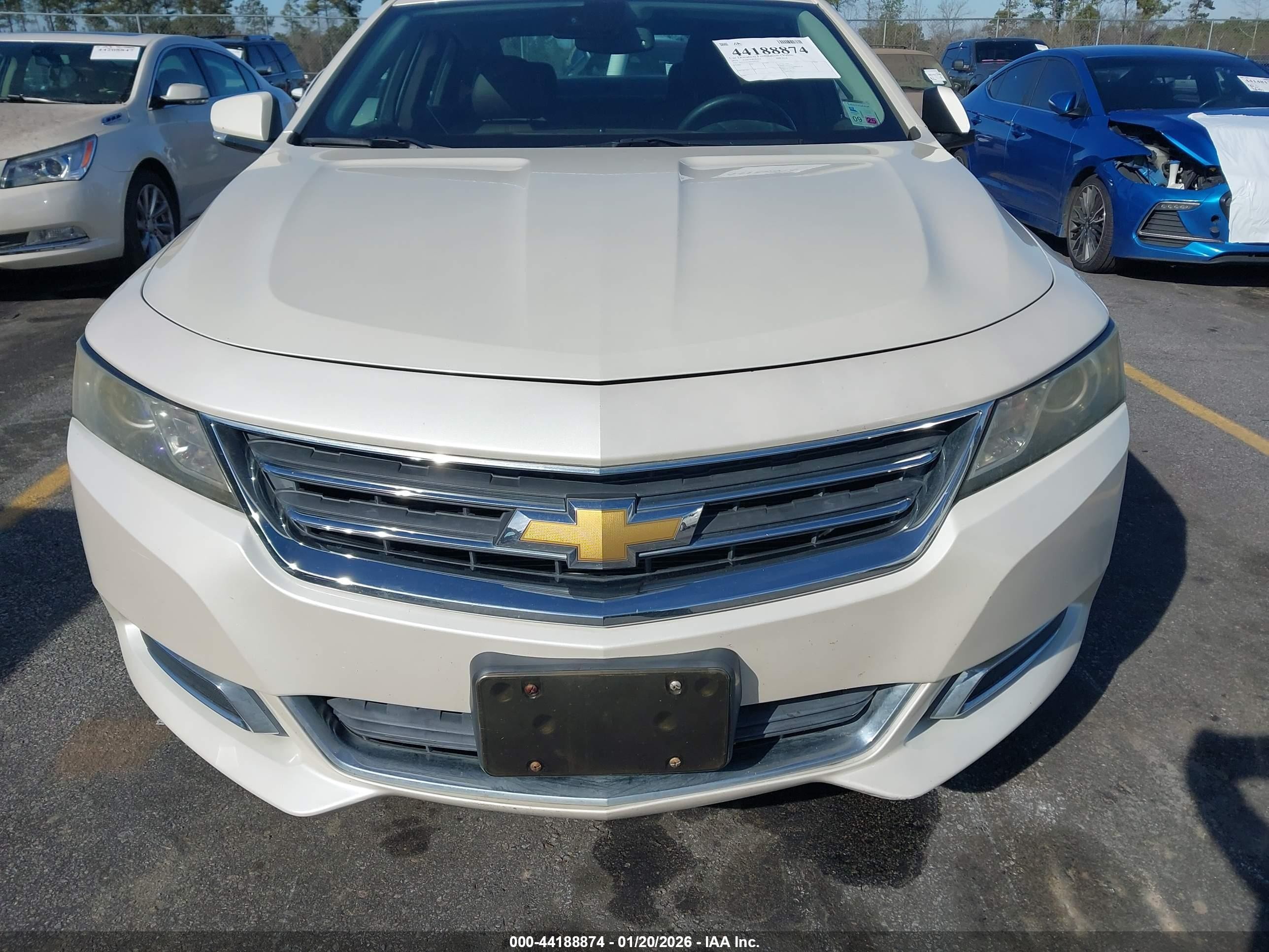2014 Chevrolet Impala 2lt White vin: 2G1125S36E9162157