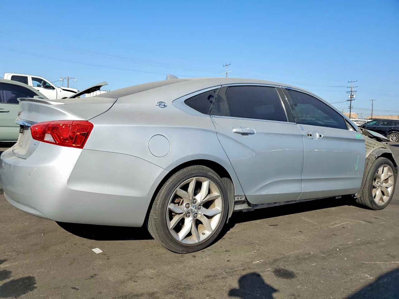 2014 Chevrolet Impala Lt Silver vin: 2G1125S36E9169741