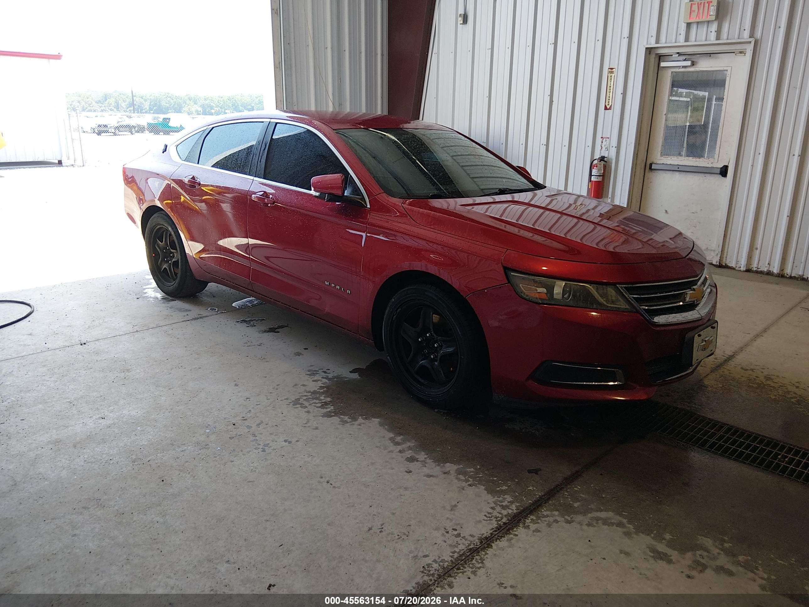 2014 Chevrolet Impala 2lt Красный vin: 2G1125S36E9216864